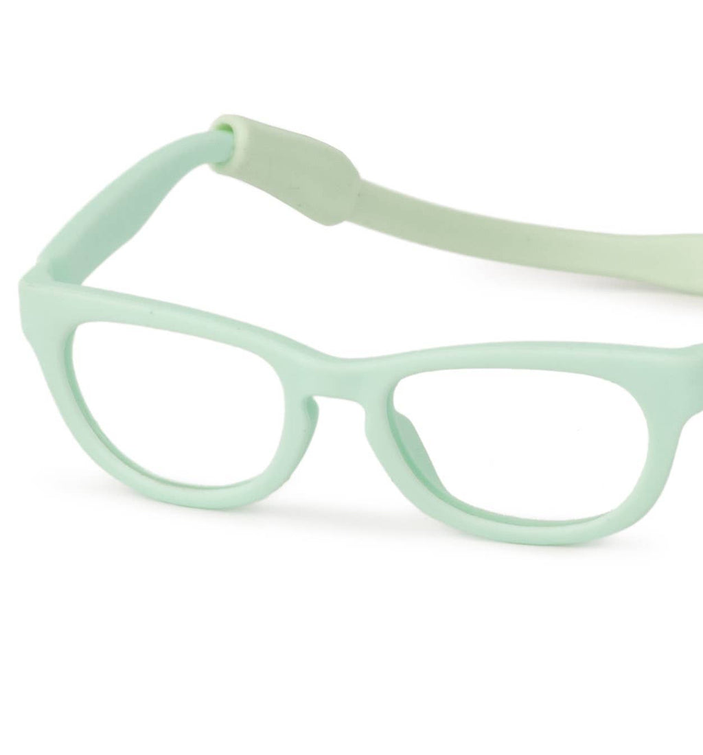 Turquoise Doll Glasses (front view) — Little Mamas Nursery