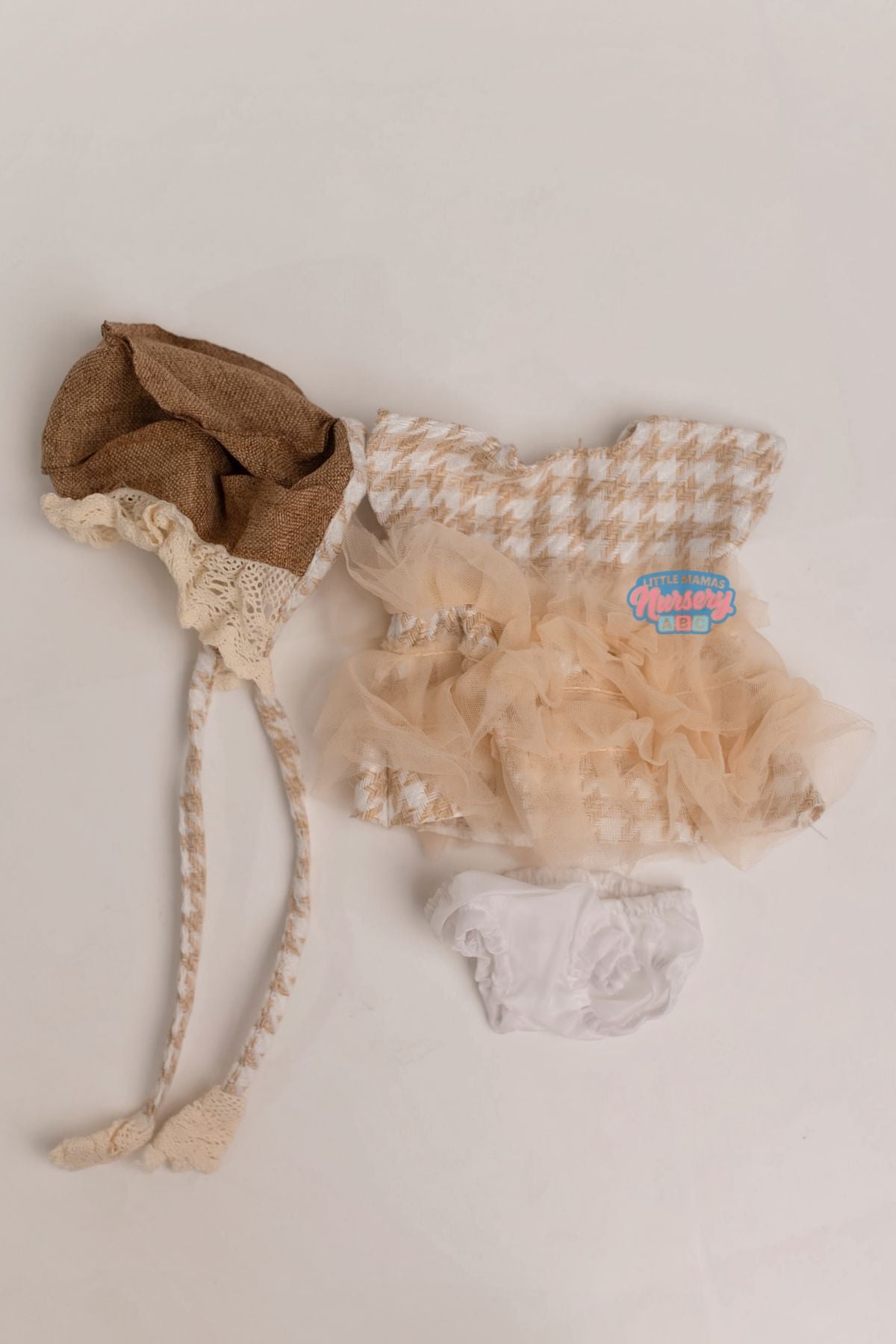 3-Piece Lace Ruffle Dress, Bloomers & Hat Set — Little Mamas Nursery