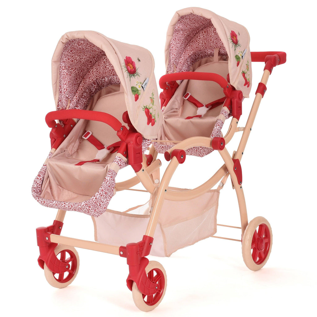 Roma RHS Twin Dolls Pram - Flora Collection — Little Mamas Nursery