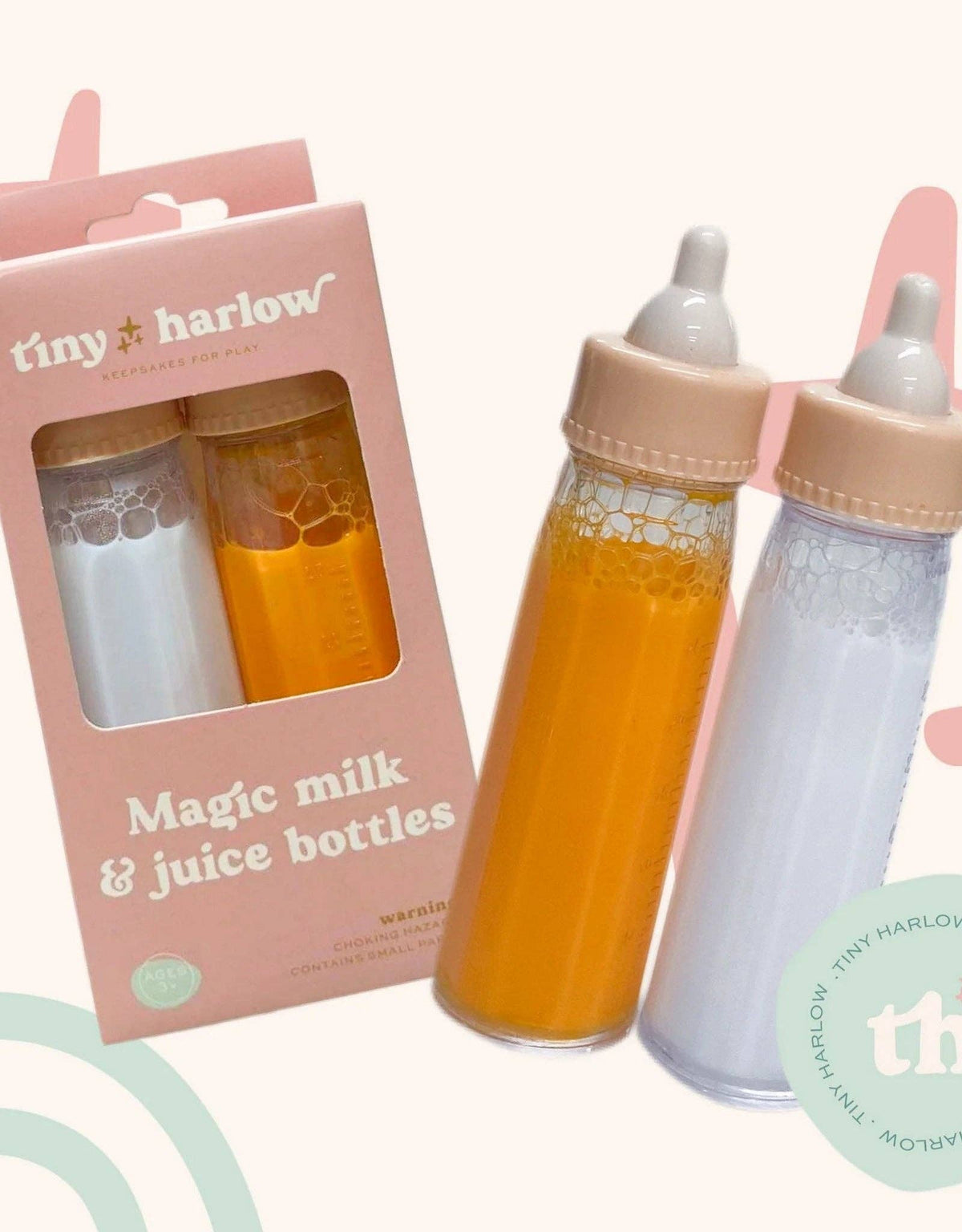 Tiny Tummies Magic Milk & Juice Bottle Set (styled) — Little Mamas Nursery