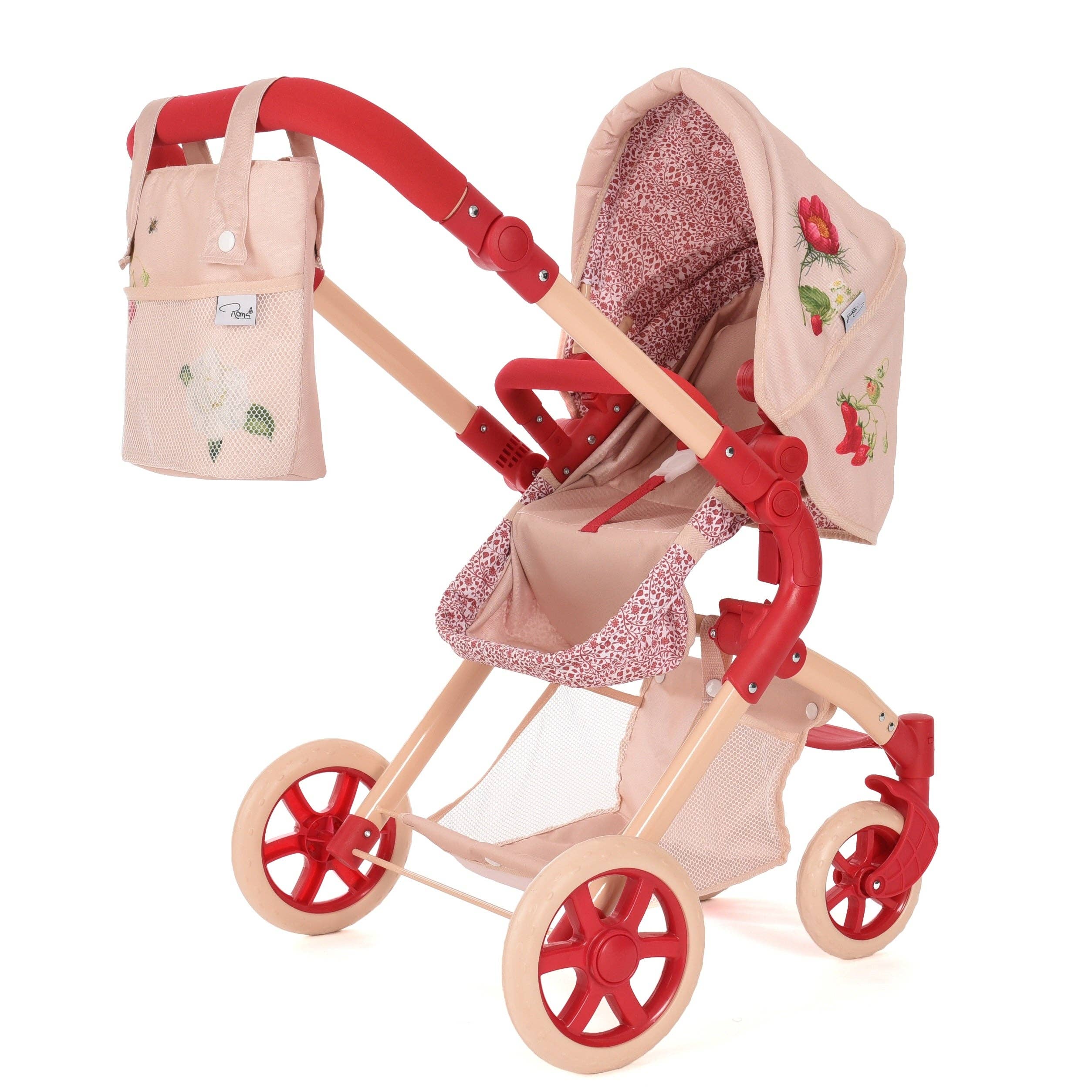 Roma RHS Single Doll Pram - Flora Collection (styled) — Little Mamas Nursery