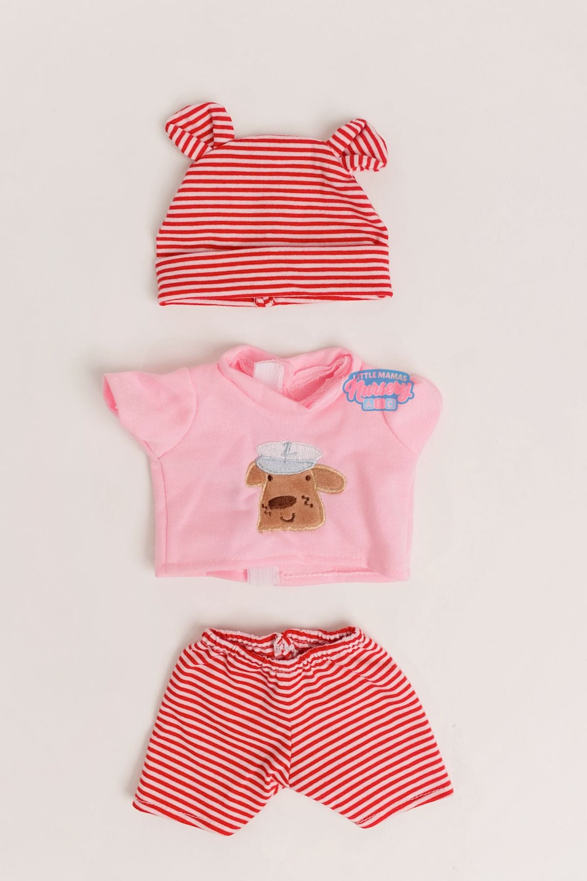 3-Piece Doggie Print Shirt, Hat & Pants Set (front view) — Little Mamas Nursery