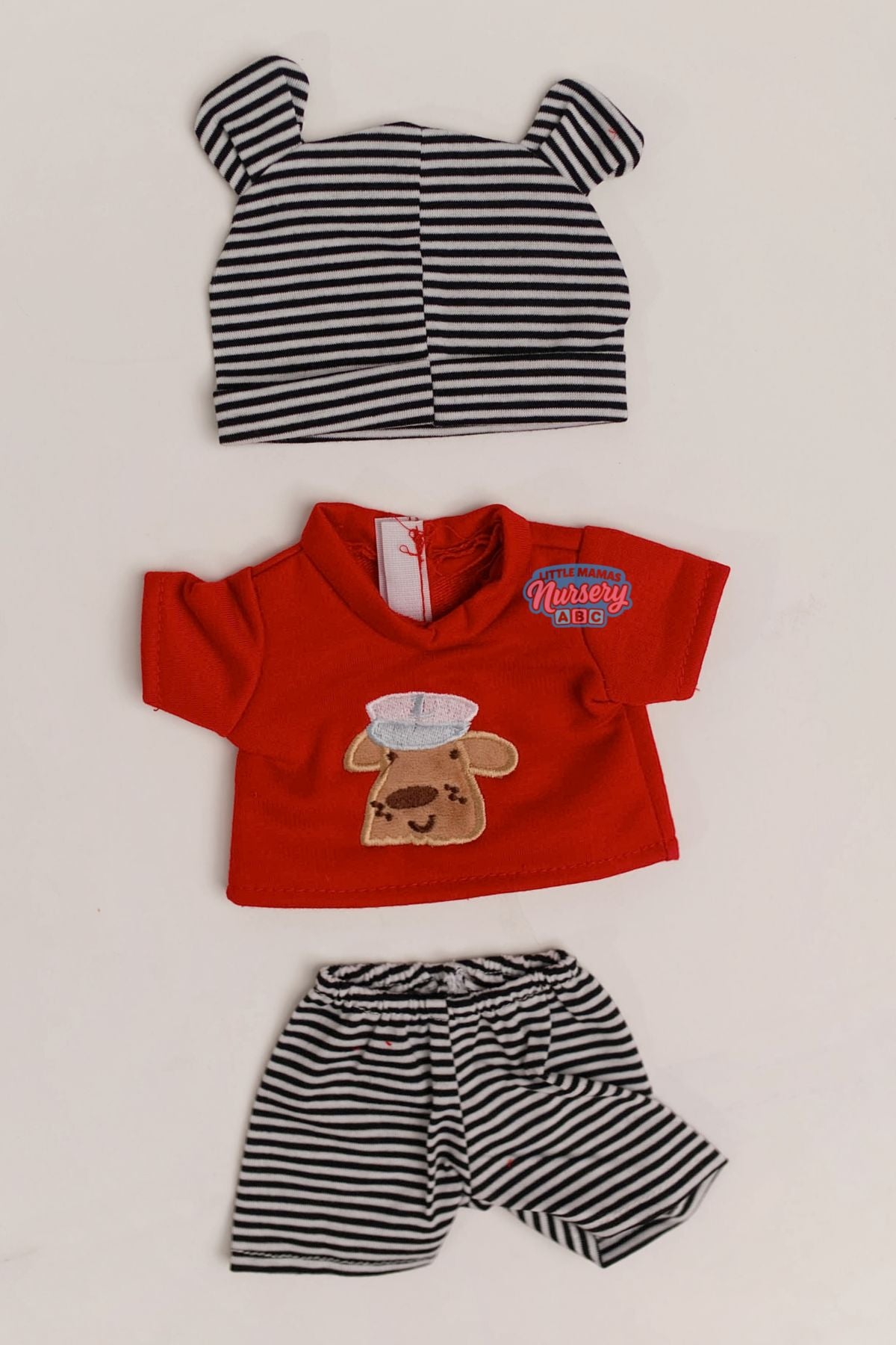 3-Piece Doggie Print Shirt, Hat & Pants Set (side view) — Little Mamas Nursery