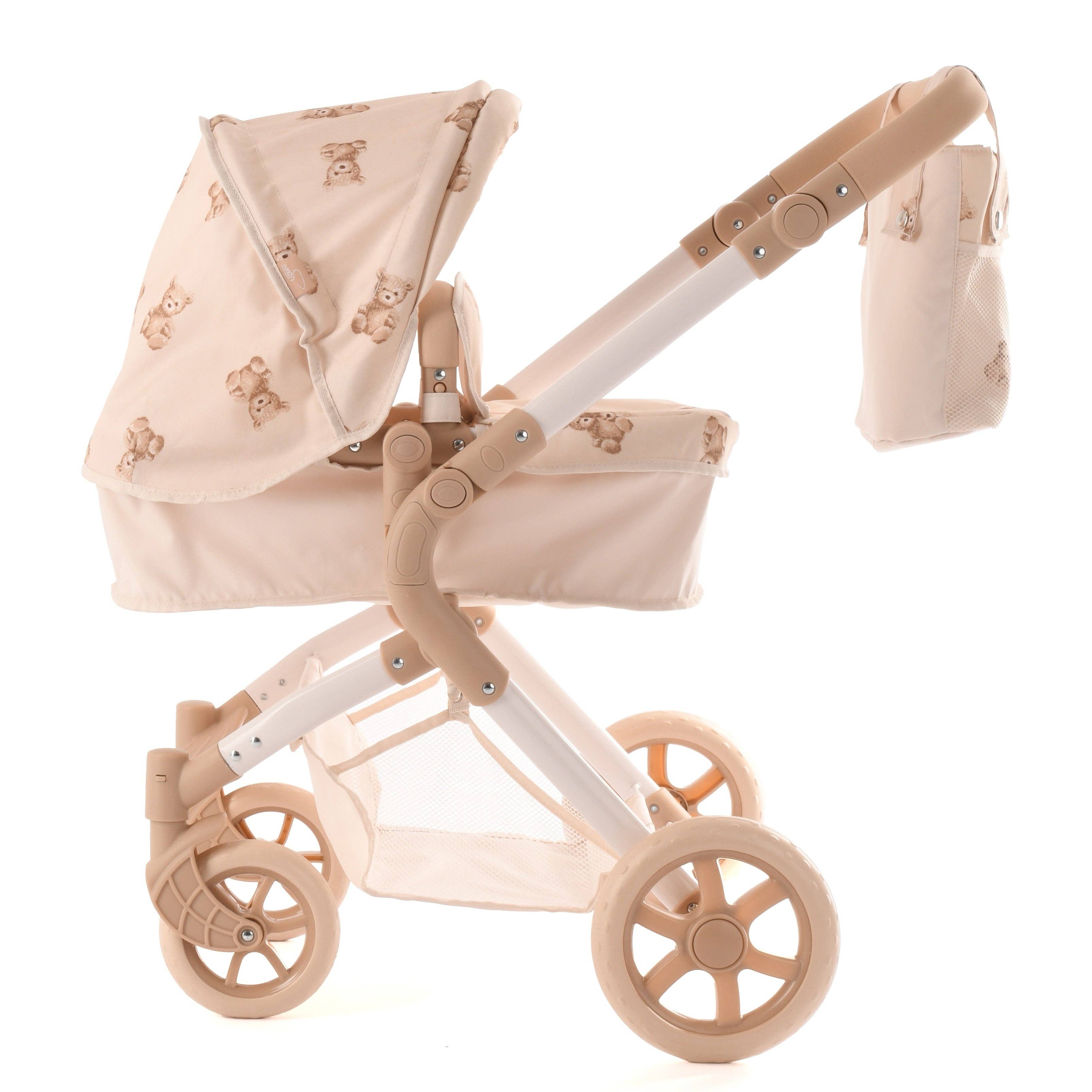 Roma Single Doll Pram - Teddy Bear Collection (styled) — Little Mamas Nursery