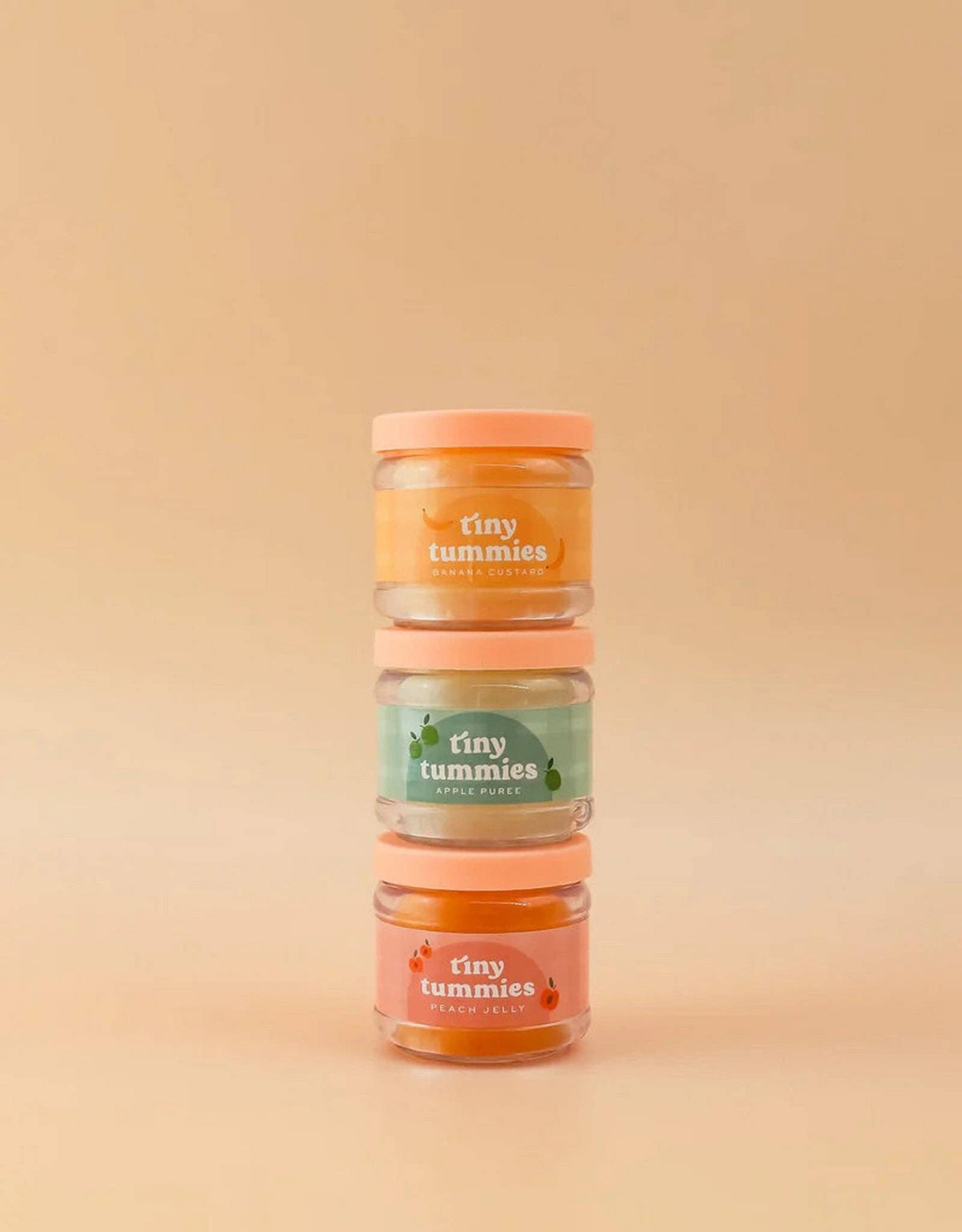 Tiny Tummies Strawberry Jelly Jar & Magic Spoon (side view) — Little Mamas Nursery