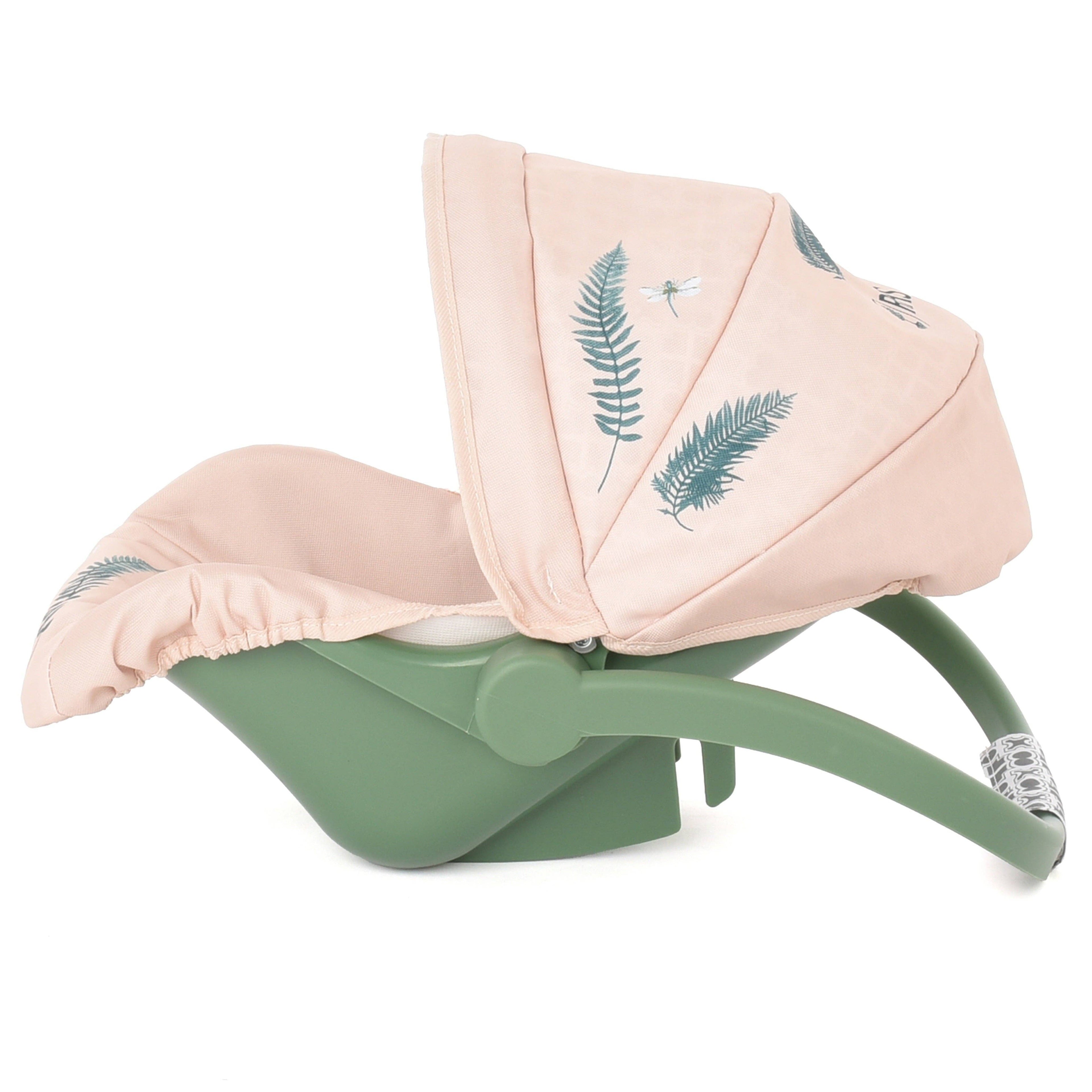 Roma RHS Doll Car Seat - Fern Collection (side view) — Little Mamas Nursery