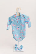Floral Onesie with Bow & Booties — Little Mamas Nursery