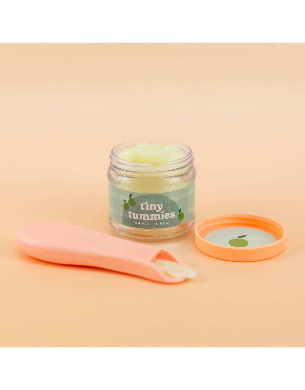 Tiny Tummies Apple Jelly Jar & Magic Spoon (styled) — Little Mamas Nursery