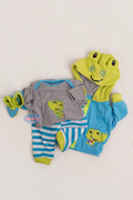 Alligator Doll Onesie, Pants, Hooded Jacket & Booties