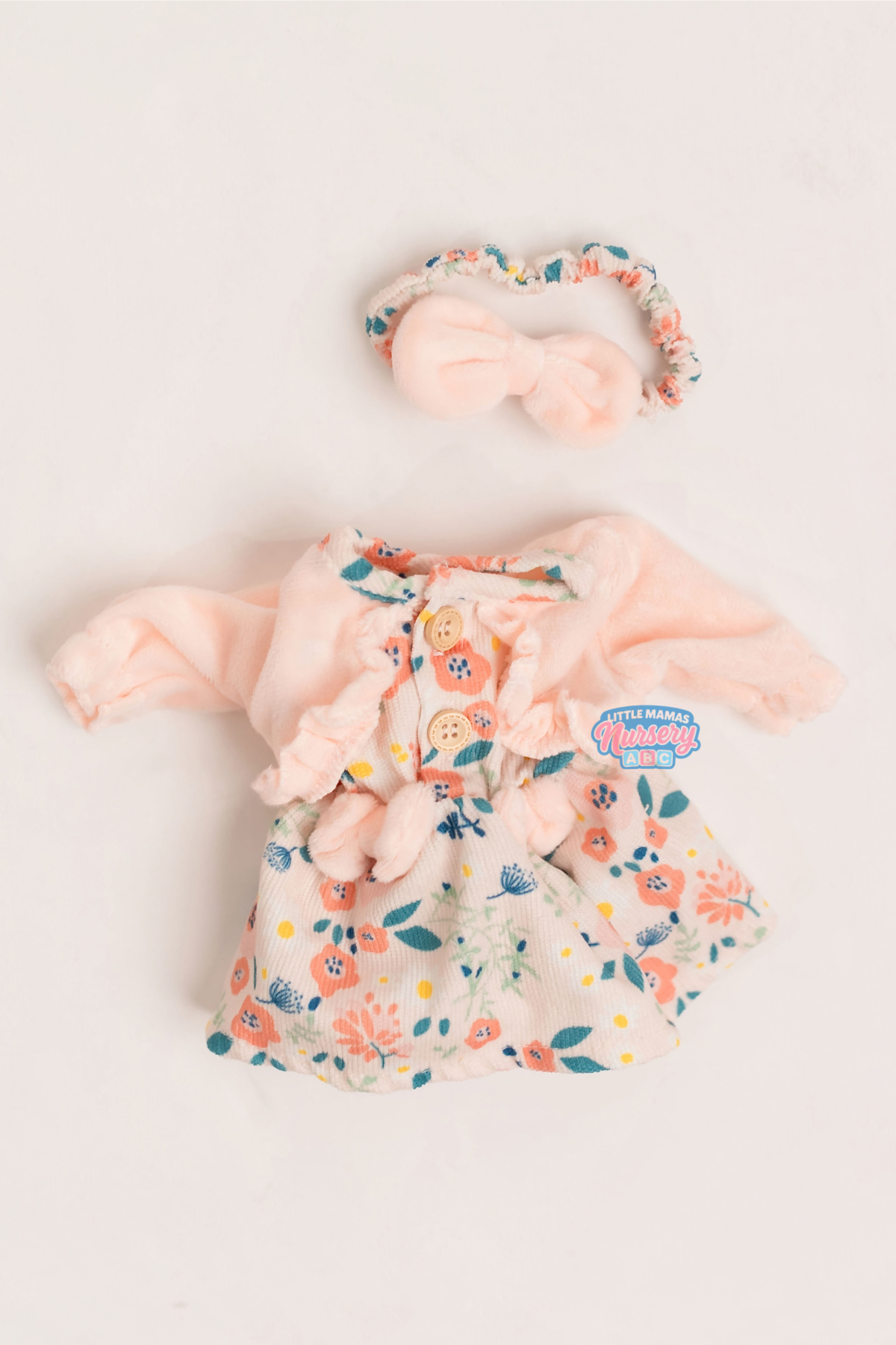 Floral Dress with Matching Headband for 10-13" Dolls