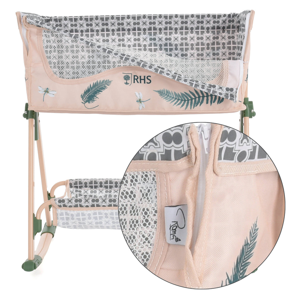 Roma RHS Doll Bedside Crib - Fern Collection (detail) — Little Mamas Nursery