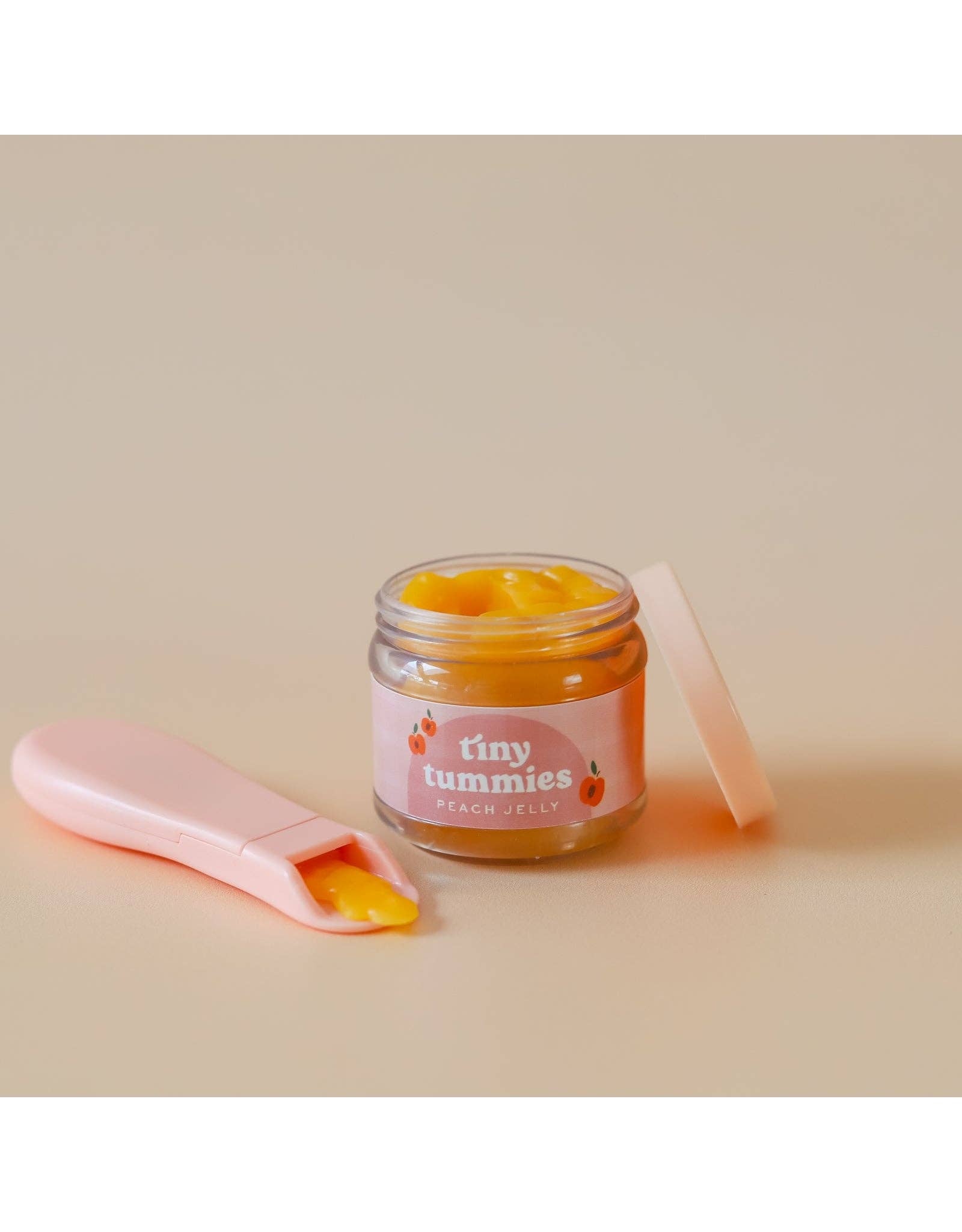 Tiny Tummies Peach Jelly Jar & Magic Spoon (additional view) — Little Mamas Nursery