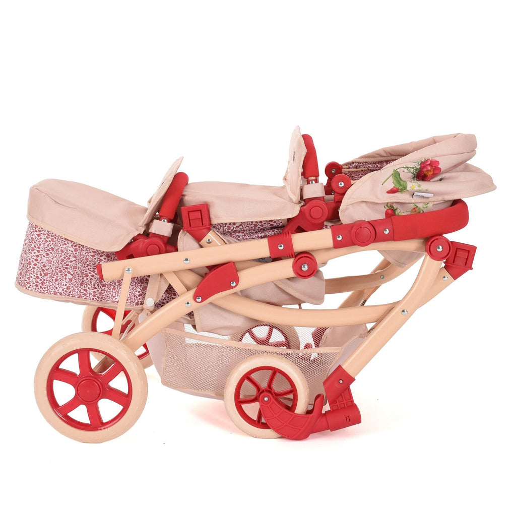 Roma RHS Twin Dolls Pram - Flora Collection (styled) — Little Mamas Nursery