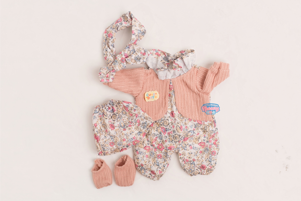 Pink Spring Jumper & Hat Set
