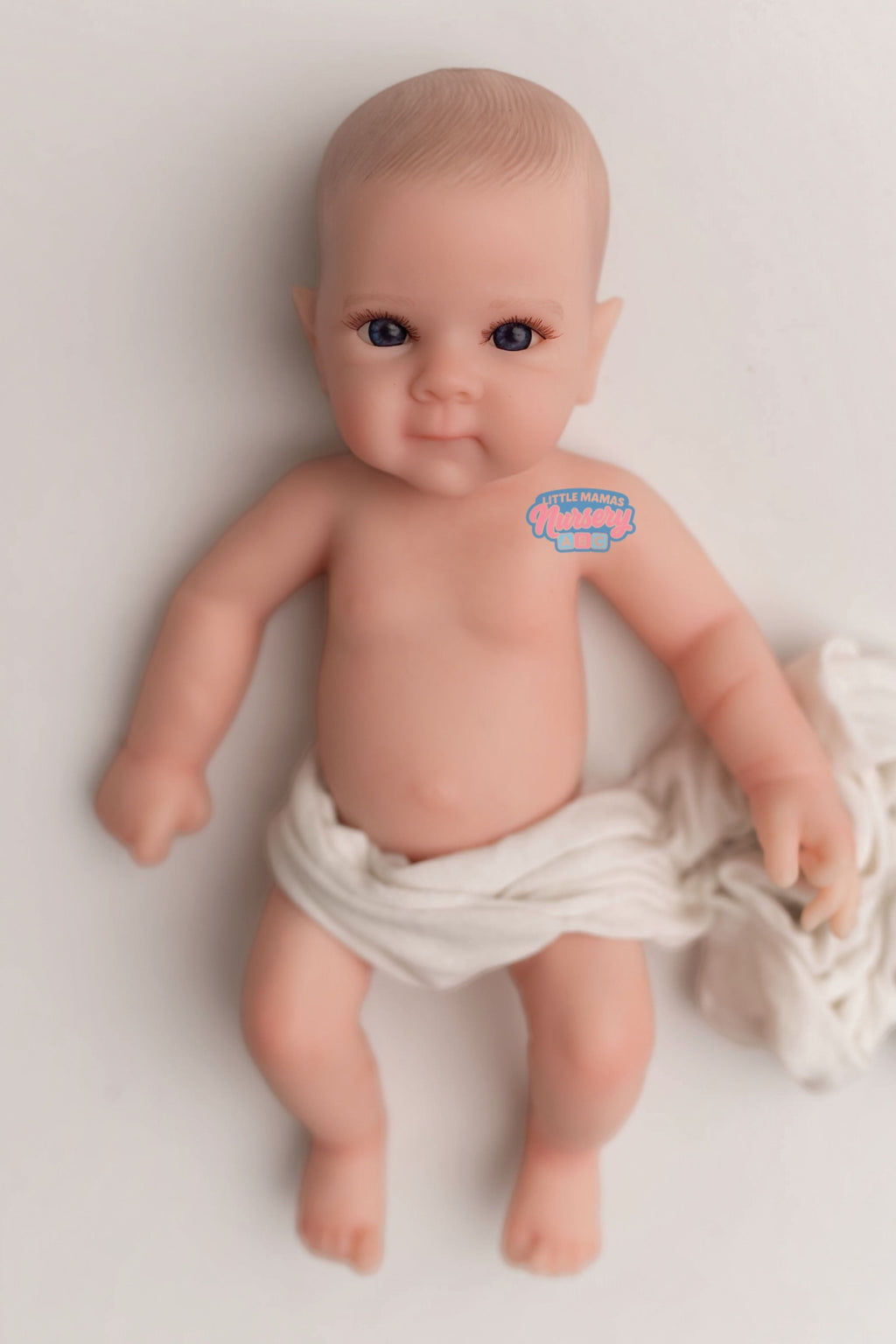 Finley, 18-inch fully platinum silicone baby doll — Little Mamas Nursery
