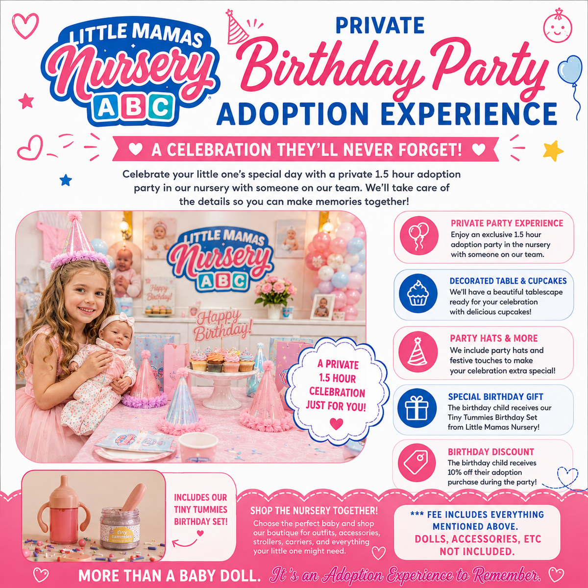 Private Birthday Adoption Experience — Little Mamas Nursery