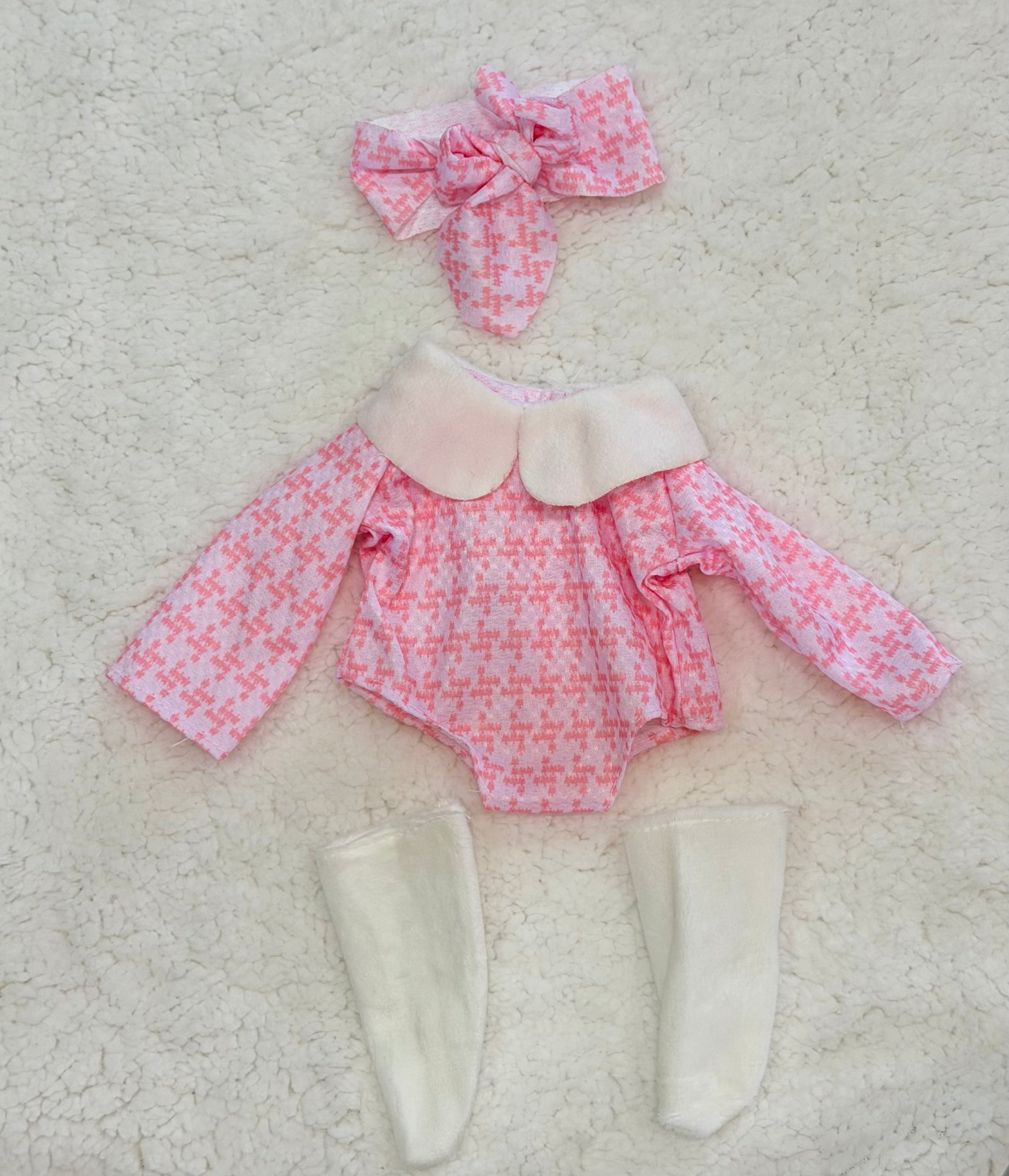 3-Piece Pink Jumper Set (front view) — Little Mamas Nursery