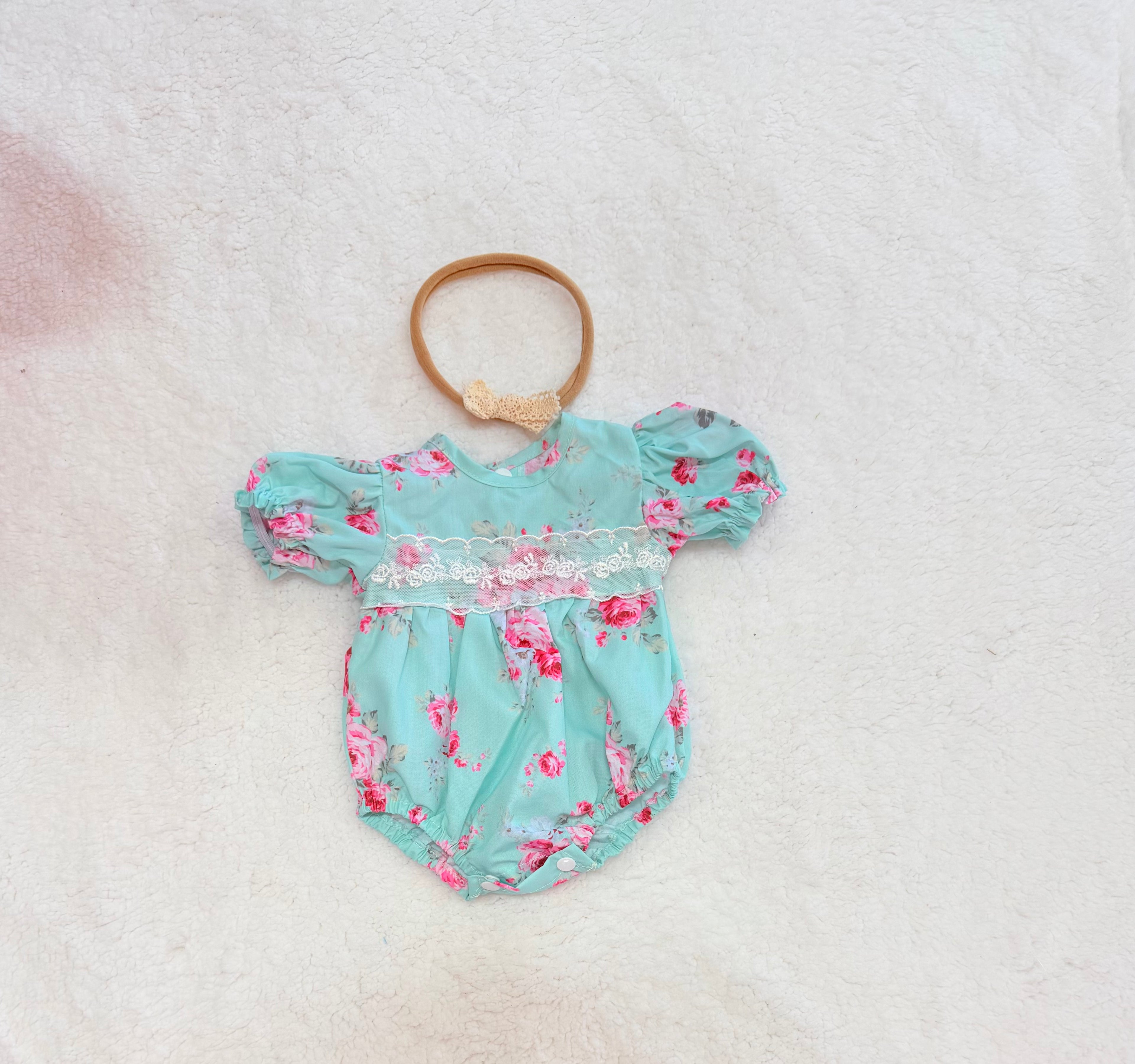 Floral Jumper with Lace Bow — Little Mamas Nursery