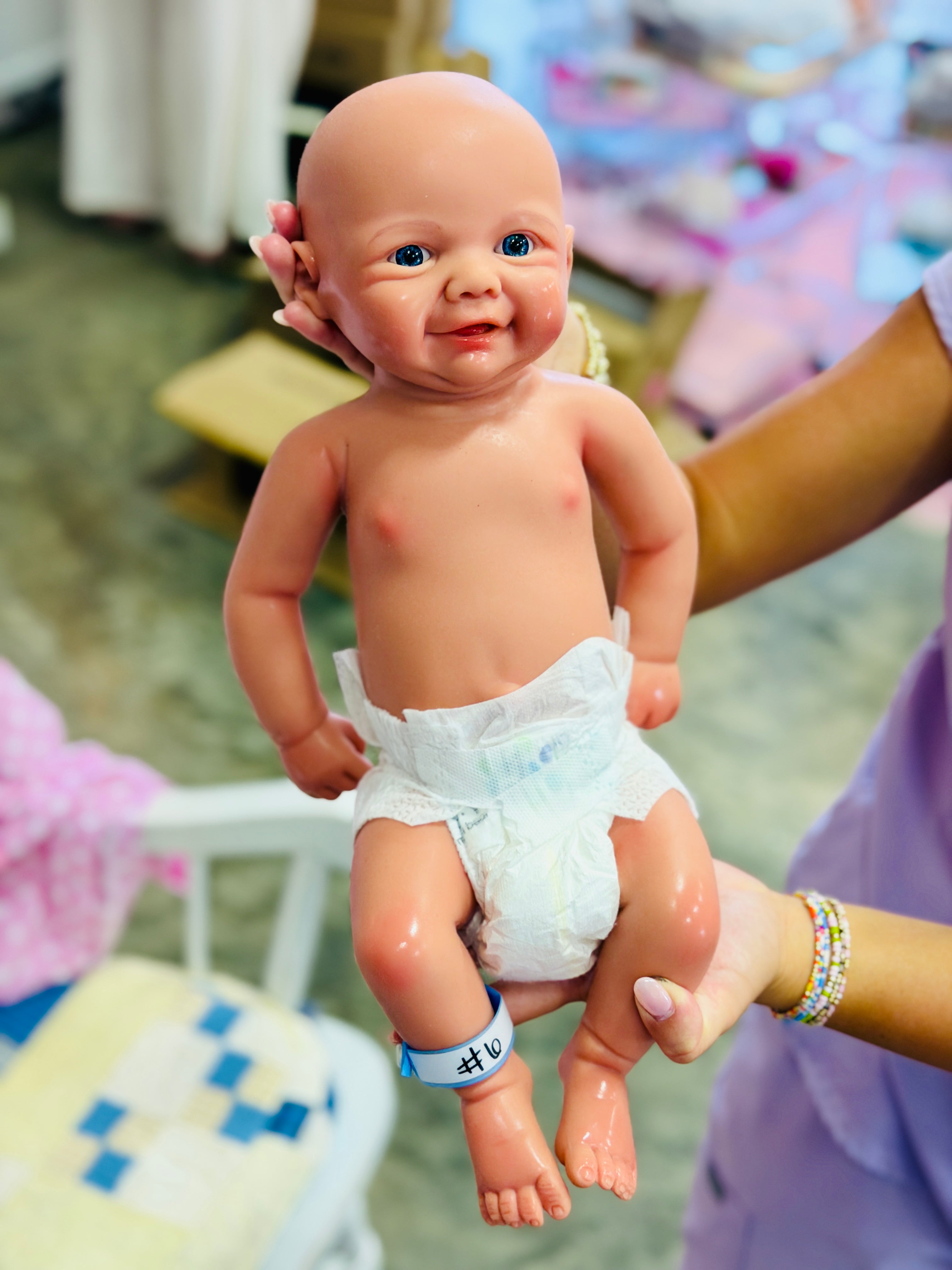 Perfectly Imperfect Full Silicone Baby Dolls — Blemished & Discounted (alternate angle) — Little Mamas Nursery