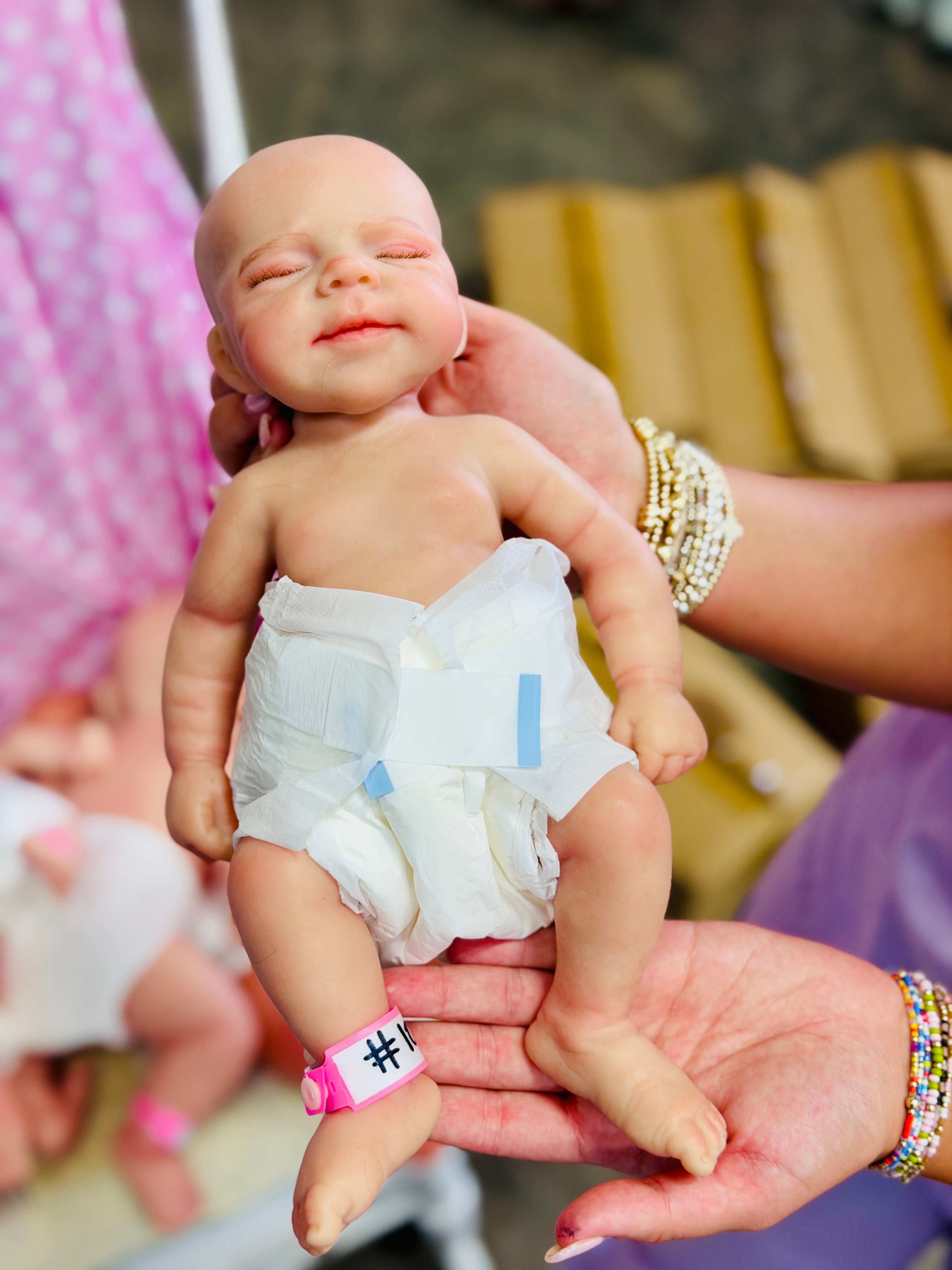 Perfectly Imperfect Full Silicone Baby Dolls — Blemished & Discounted (front view) — Little Mamas Nursery