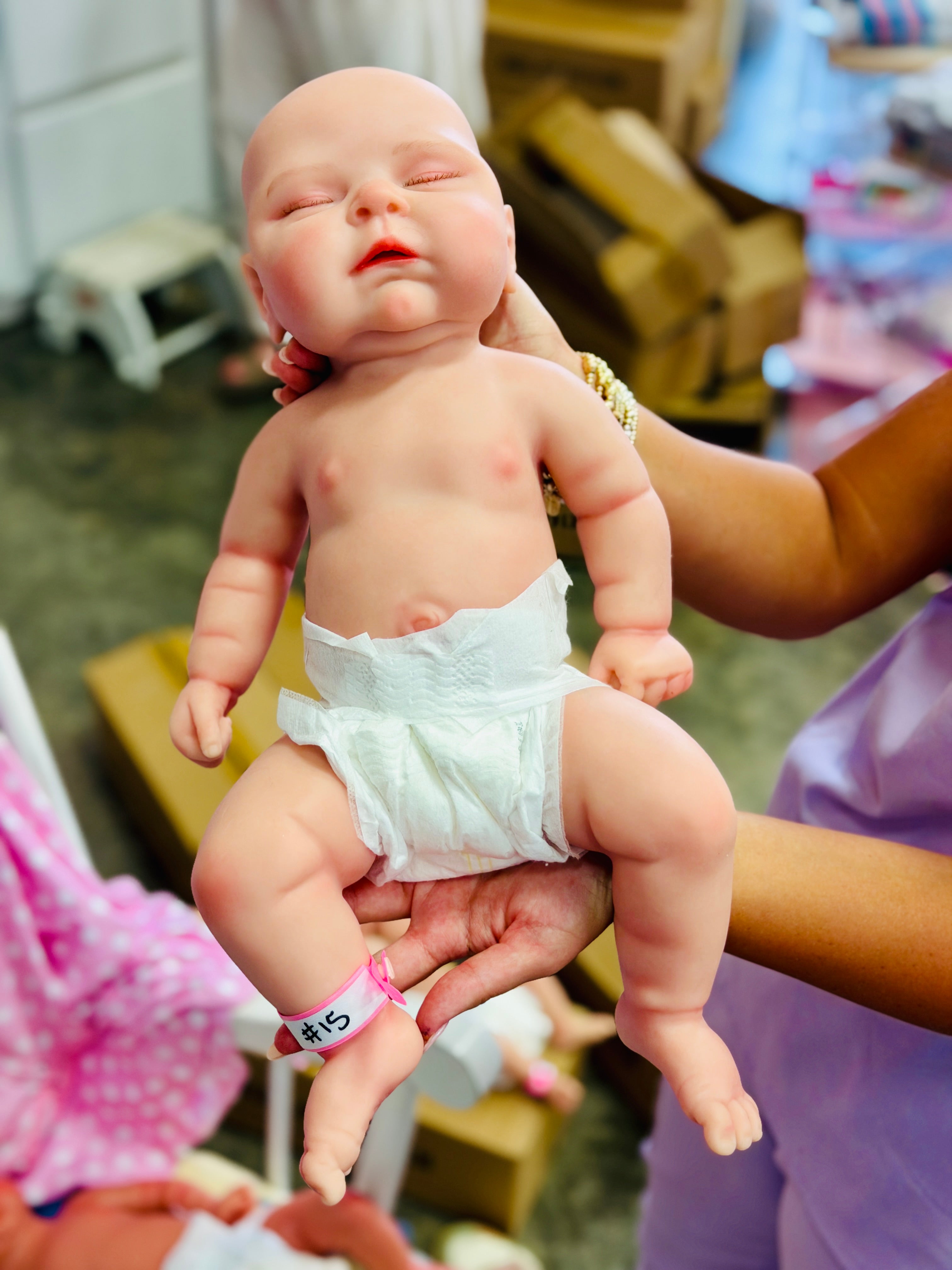 Perfectly Imperfect Full Silicone Baby Dolls — Blemished & Discounted (detail) — Little Mamas Nursery