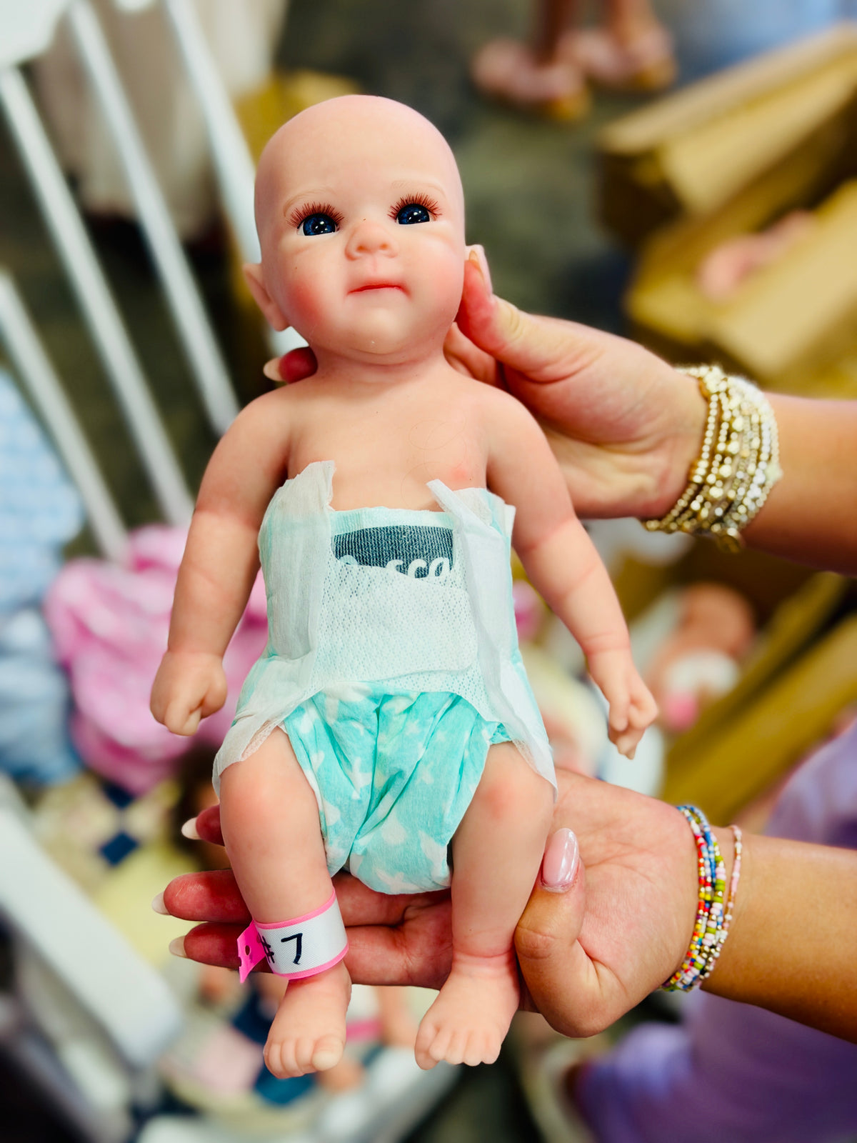 Perfectly Imperfect Full Silicone Baby Dolls — Blemished & Discounted (detail) — Little Mamas Nursery