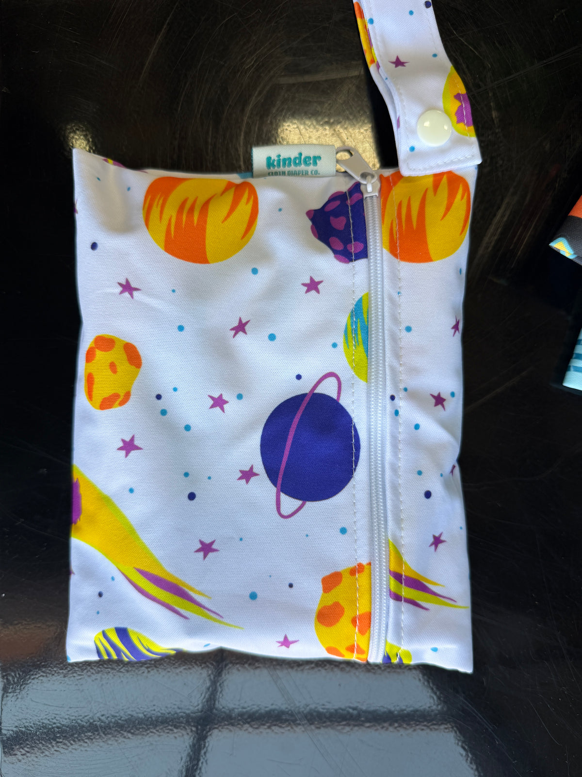 Reusable Doll Diaper Set with Mini Baby Wipes (side view) — Little Mamas Nursery