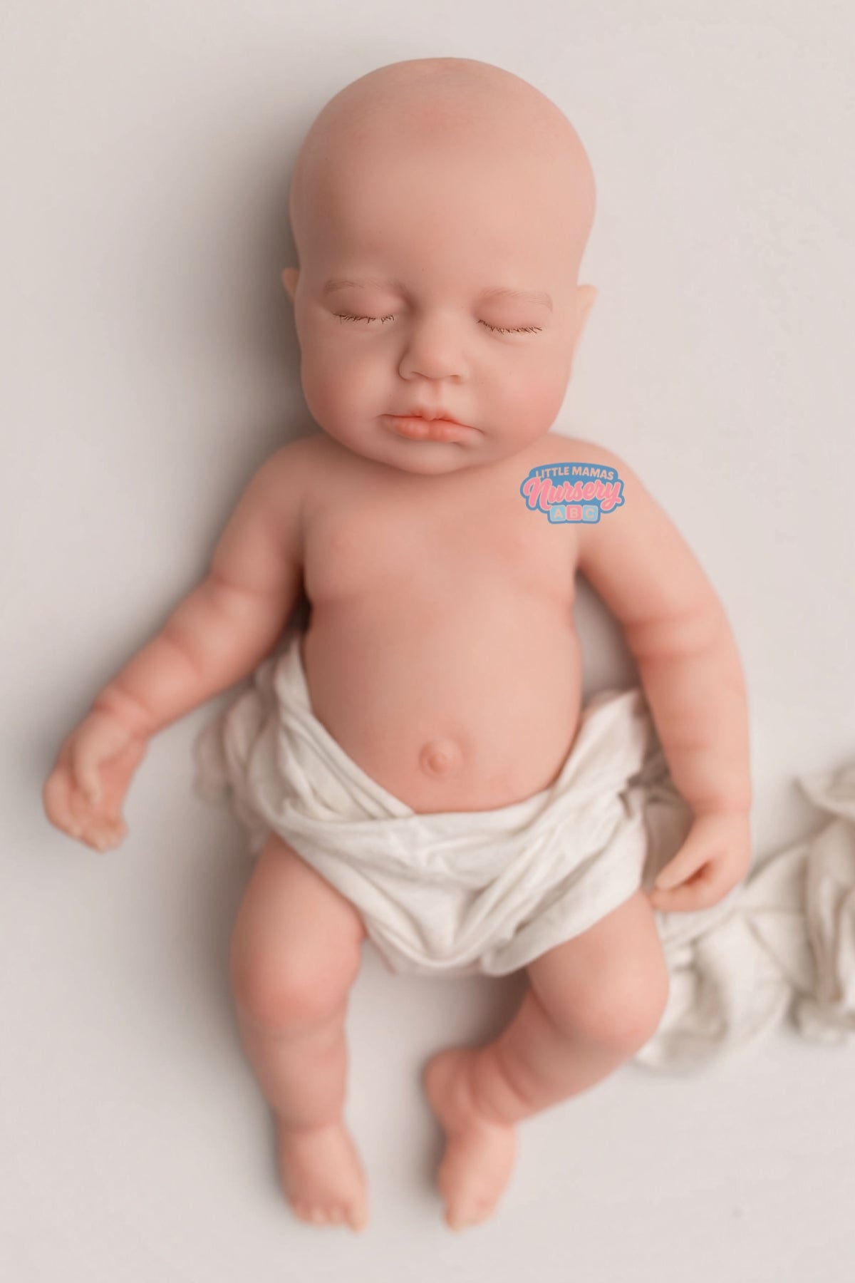 Palmer, 18-inch fully platinum silicone baby doll — Little Mamas Nursery