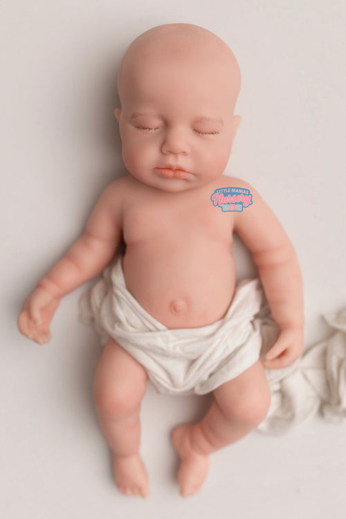 Palmer, 18-inch fully platinum silicone baby doll — Little Mamas Nursery