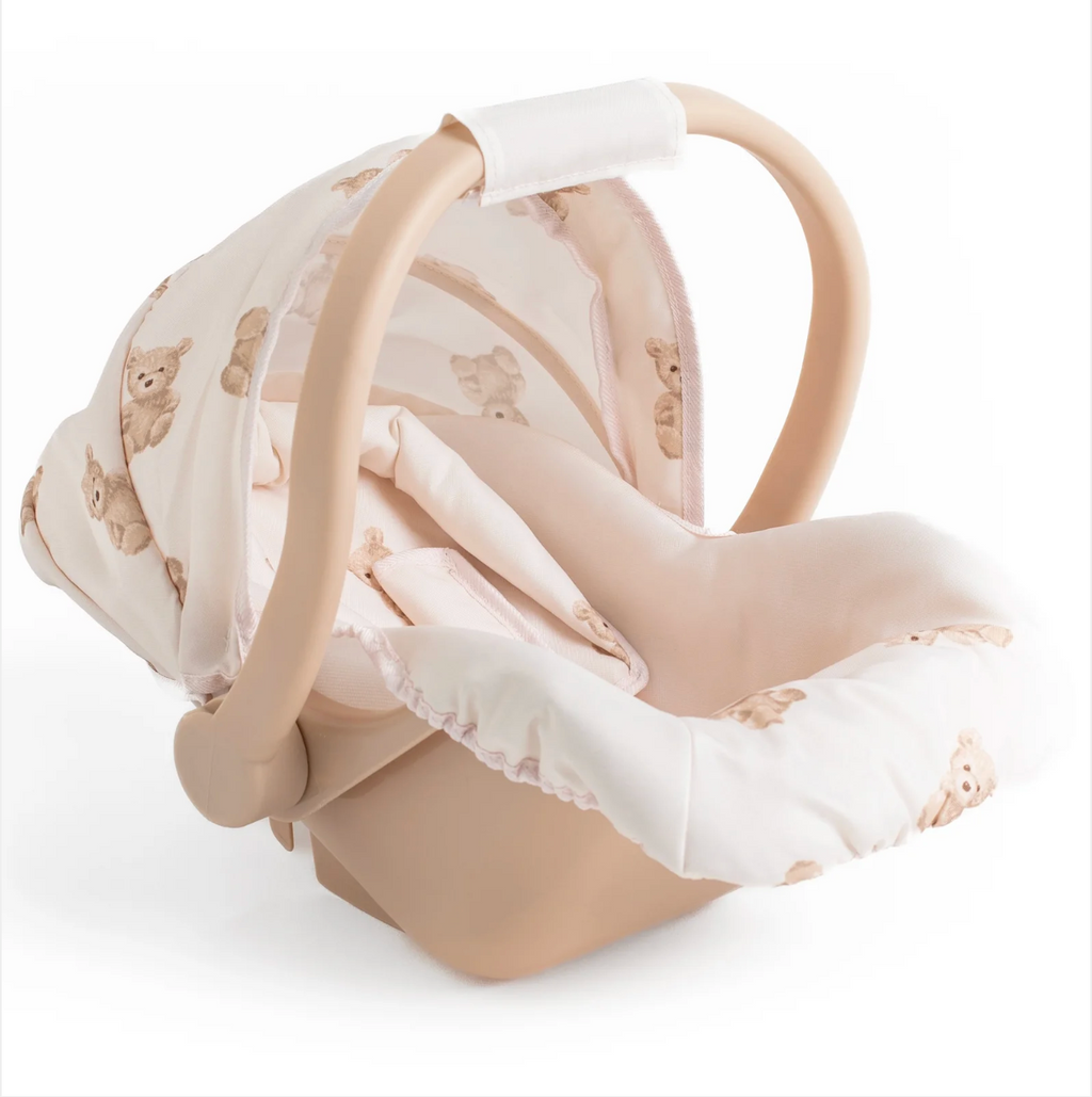 Roma Teddy Bear Bundle – 10-Piece Nursery Playset, High Chair & Car Seat (side view) — Little Mamas Nursery