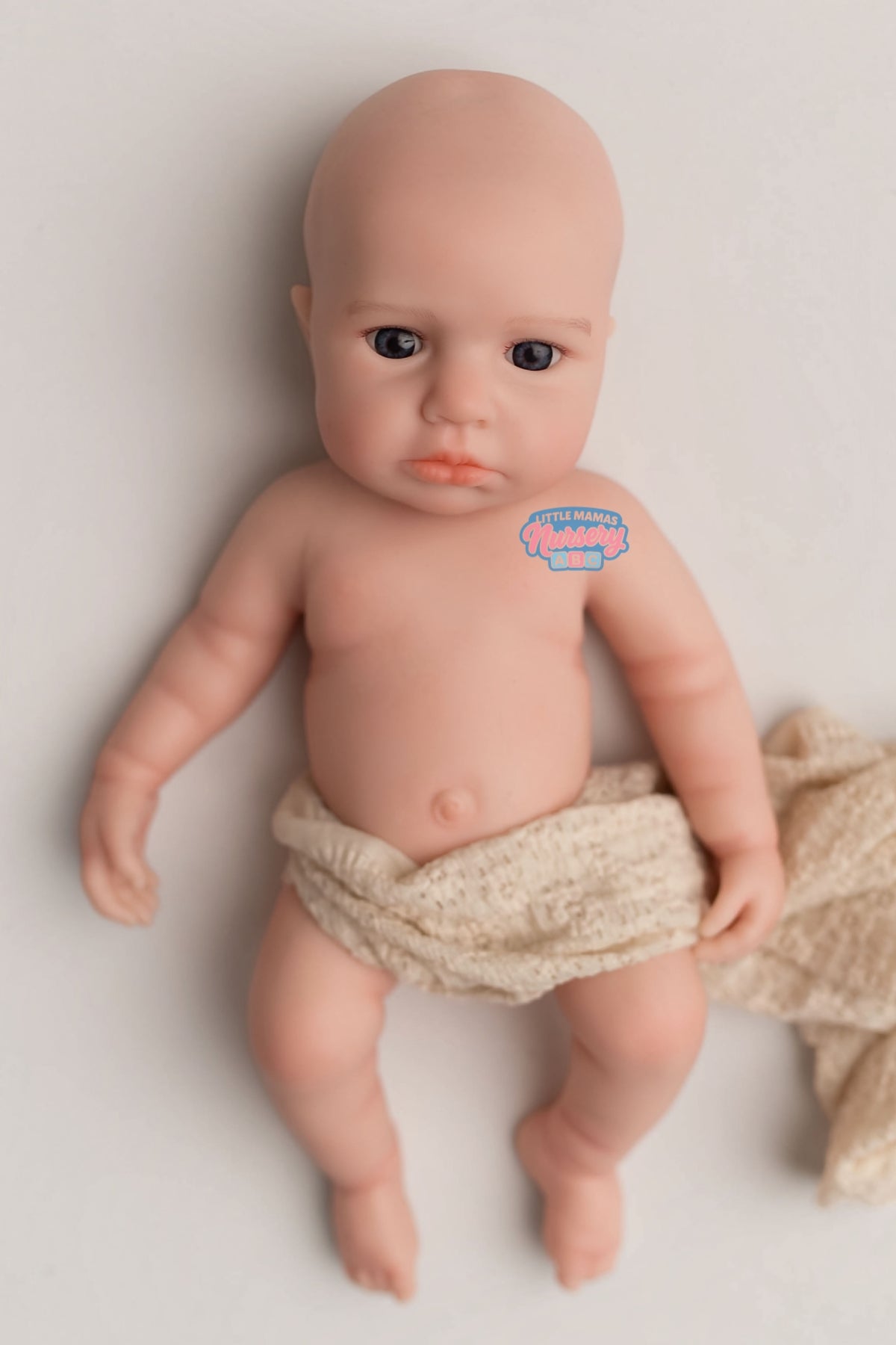 Shiloh, 18-inch fully platinum silicone baby doll — Little Mamas Nursery