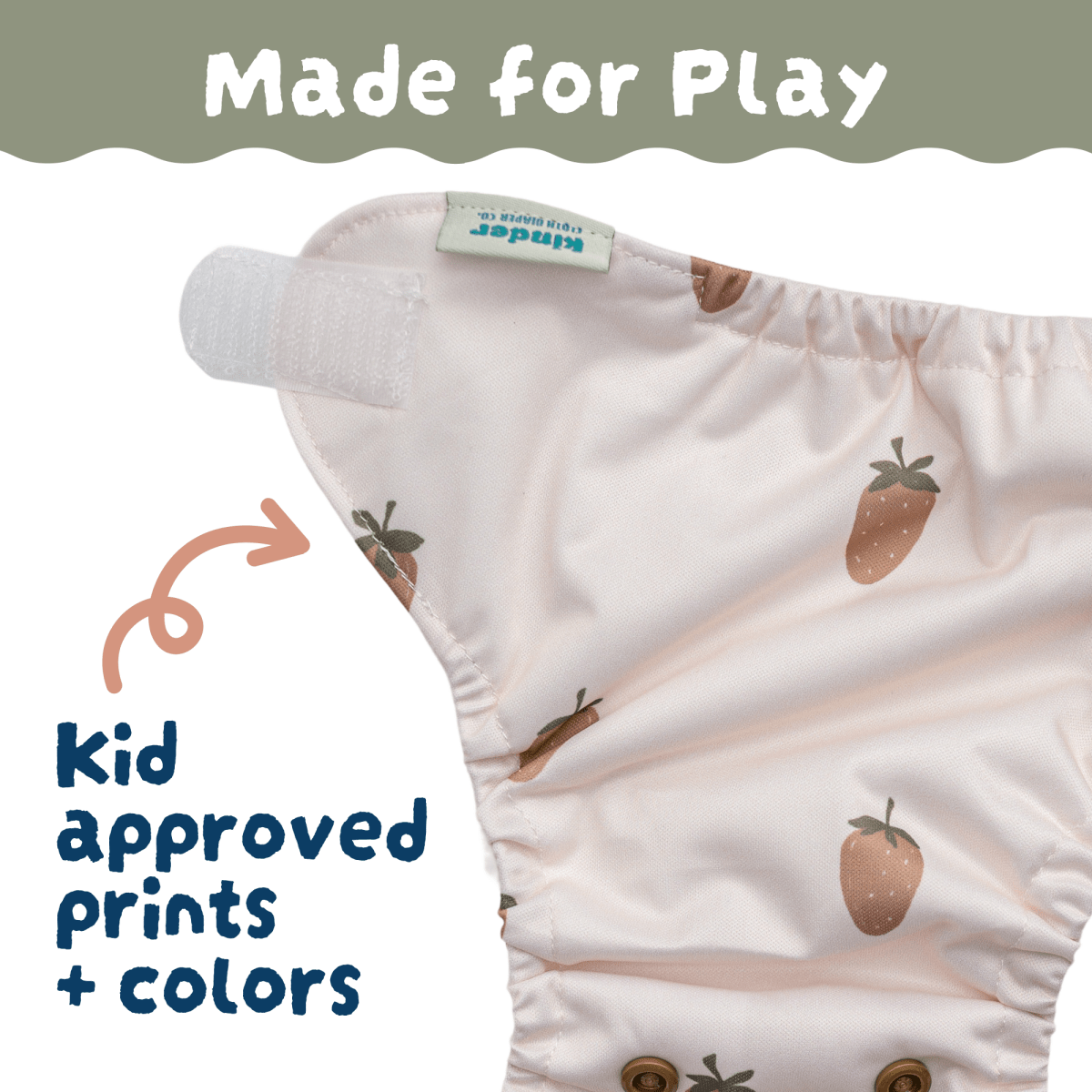 Reusable Doll Diaper Set with Mini Baby Wipes (close-up) — Little Mamas Nursery