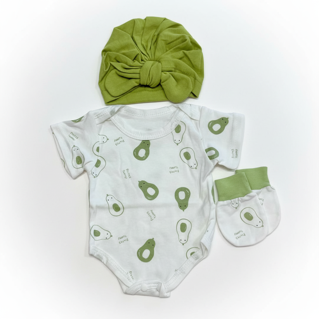 3-Piece Onesie Set (alternate angle) — Little Mamas Nursery