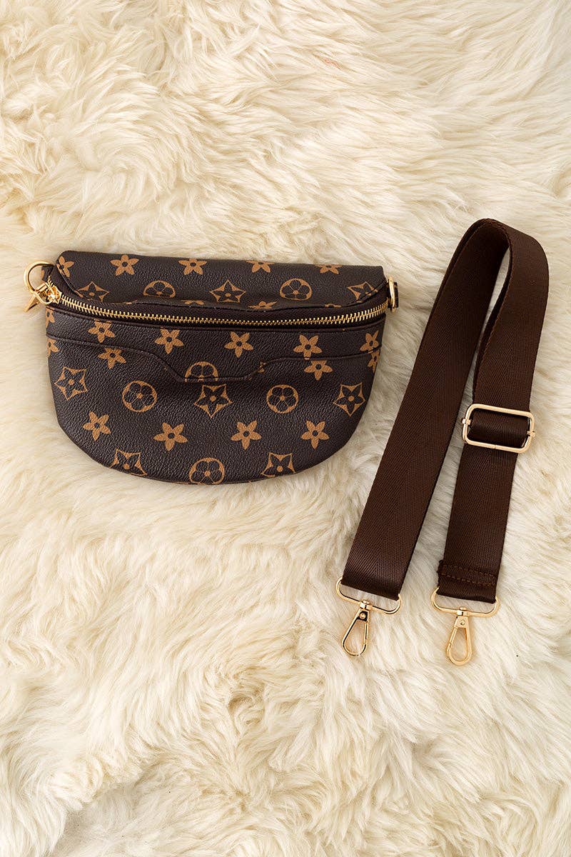 Brown Kids Crossbody Bag (front view) — Little Mamas Nursery