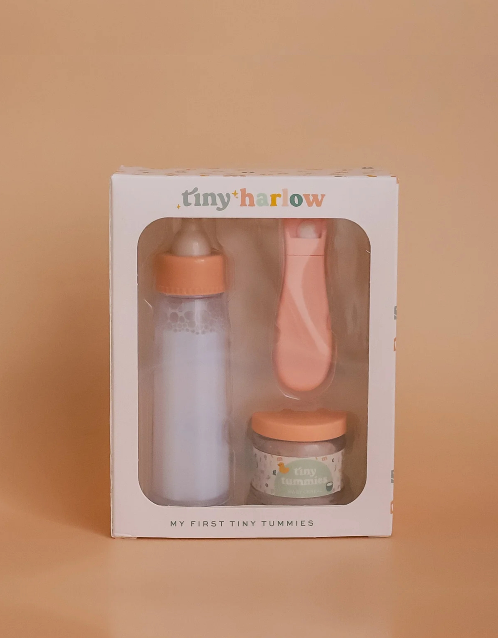 Tiny Tummies Baby Cereal & Magic Milk Bottle Set (side view) — Little Mamas Nursery