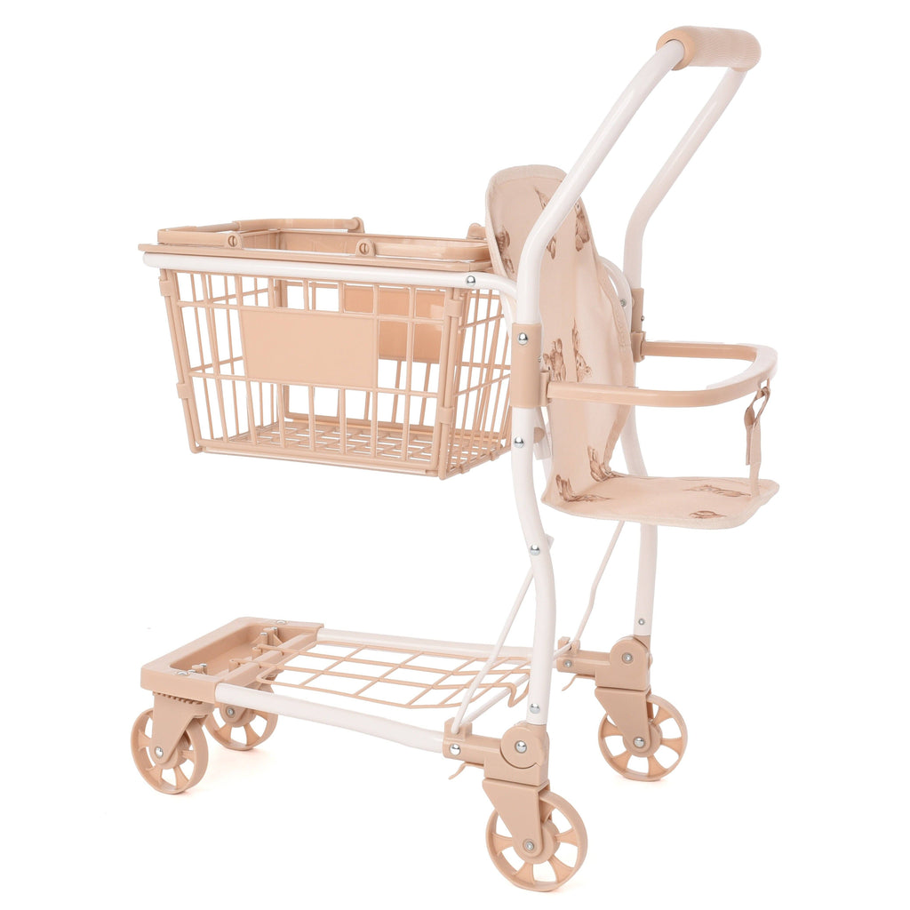 Roma Doll Shopping Trolley - Teddy Bear Collection (side view) — Little Mamas Nursery