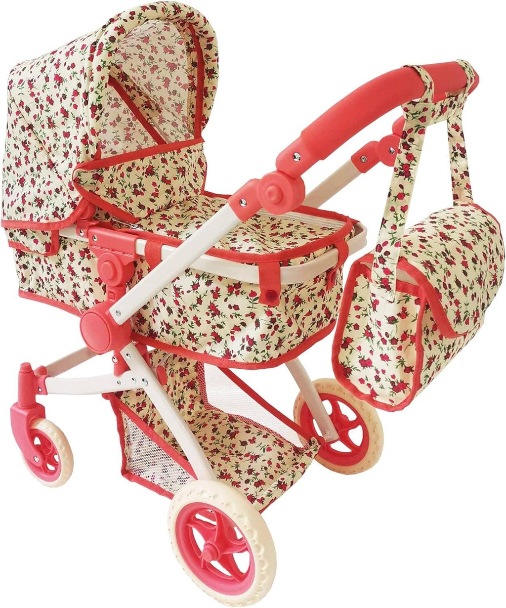 NYDC Convertible Combo Doll Stroller - Vintage Floral — Little Mamas Nursery