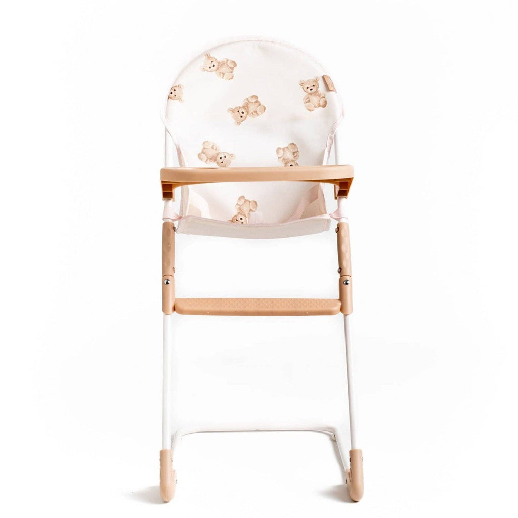 Roma Doll & Teddy High Chair - Teddy Bear Collection (front view) — Little Mamas Nursery