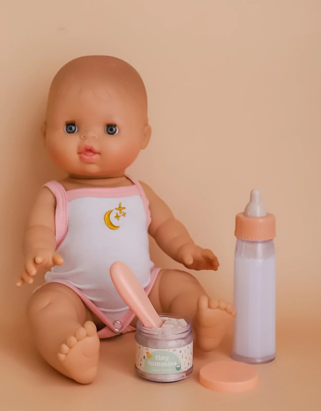 Tiny Tummies Baby Cereal & Magic Milk Bottle Set (close-up) — Little Mamas Nursery