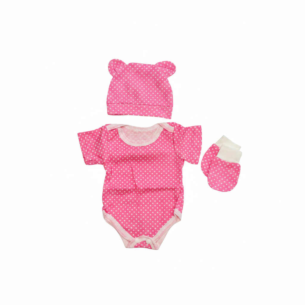 3-Piece Onesie Set (front view) — Little Mamas Nursery