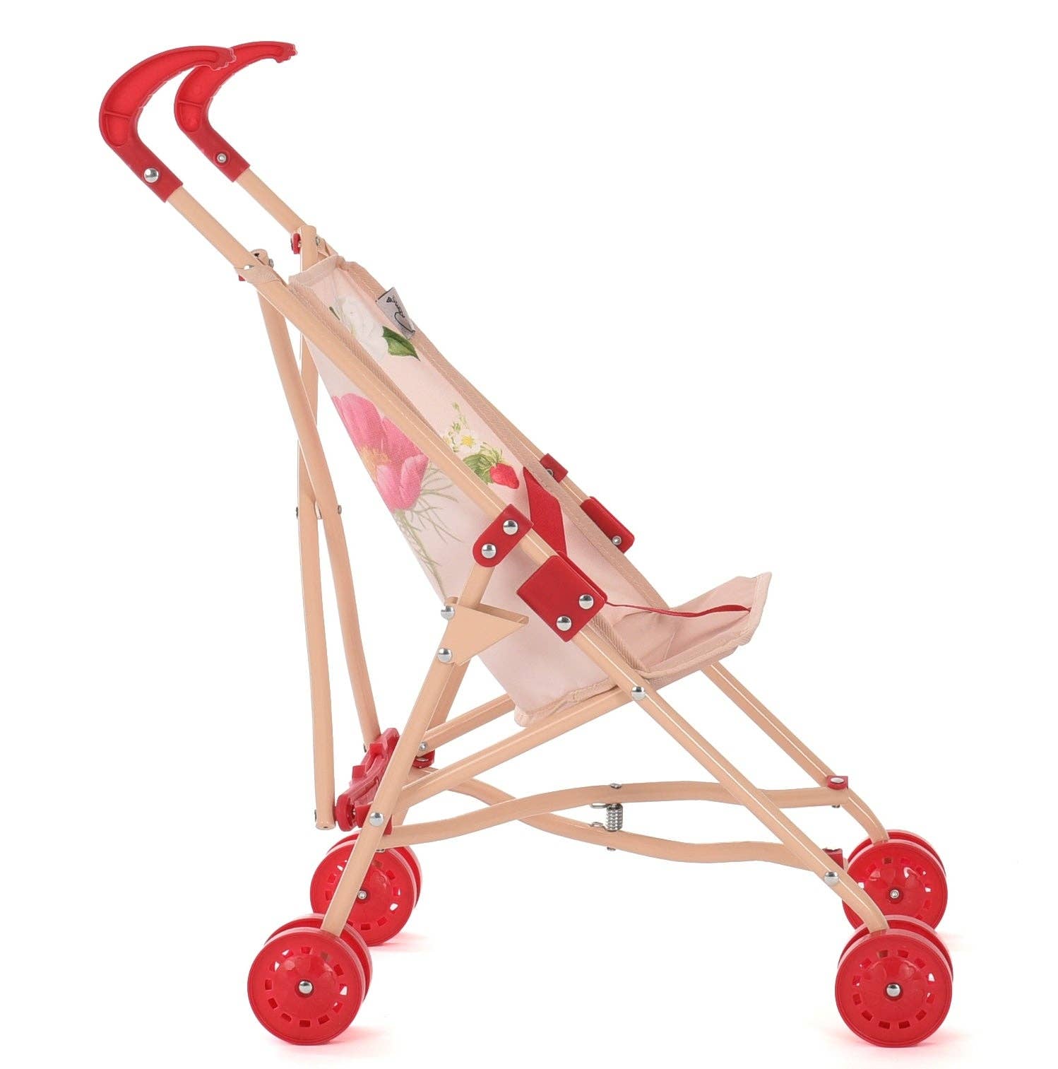 Roma RHS Umbrella Doll Buggy - Flora Collection (alternate angle) — Little Mamas Nursery