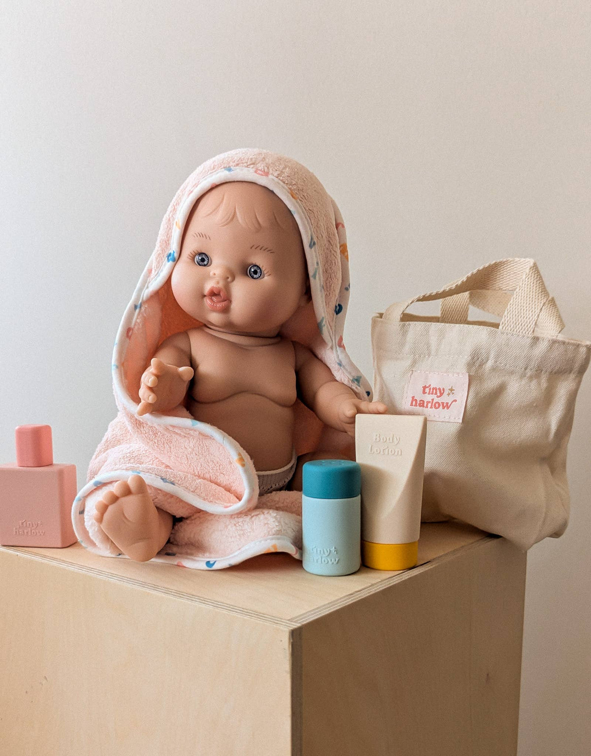 Tiny Harlow Doll Bath Time Set (styled) — Little Mamas Nursery