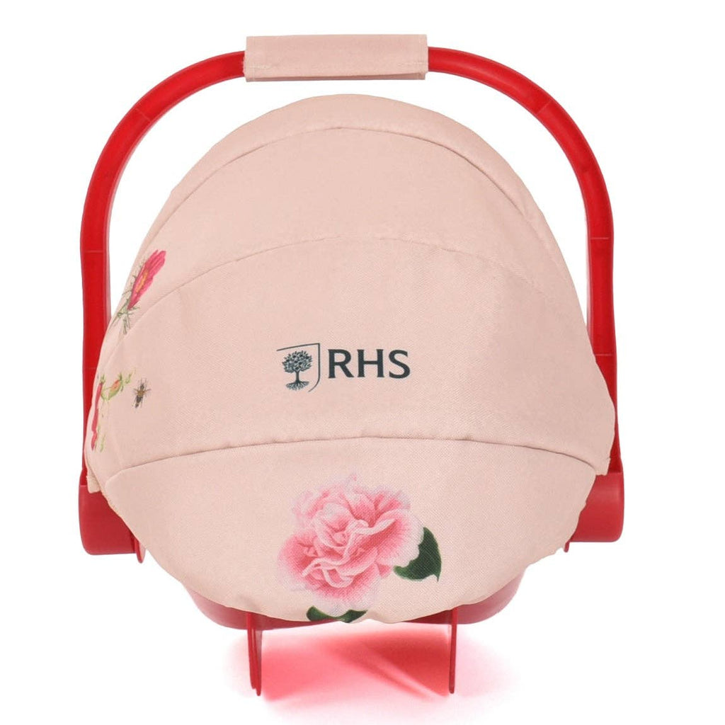 Roma RHS Doll Car Seat - Flora Collection (alternate angle) — Little Mamas Nursery