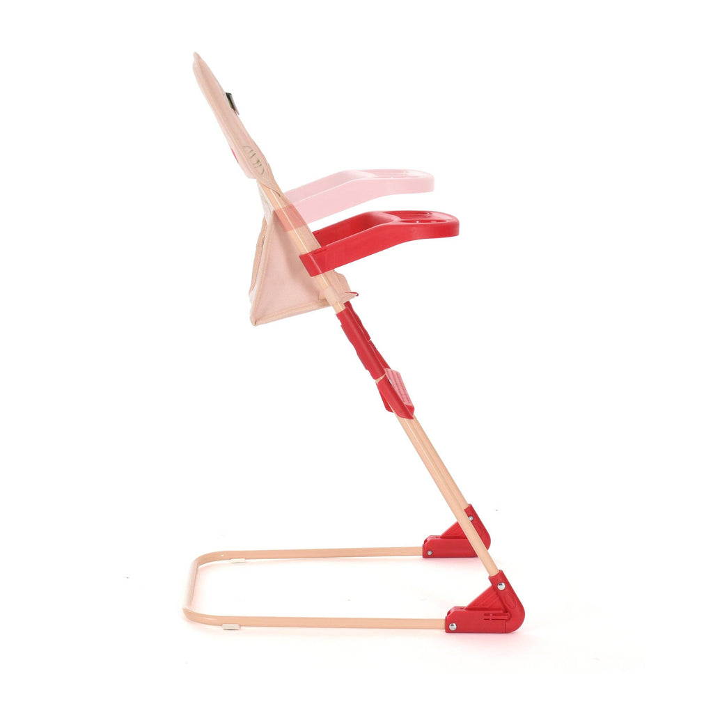 Roma RHS Doll High Chair - Flora Collection (side view) — Little Mamas Nursery