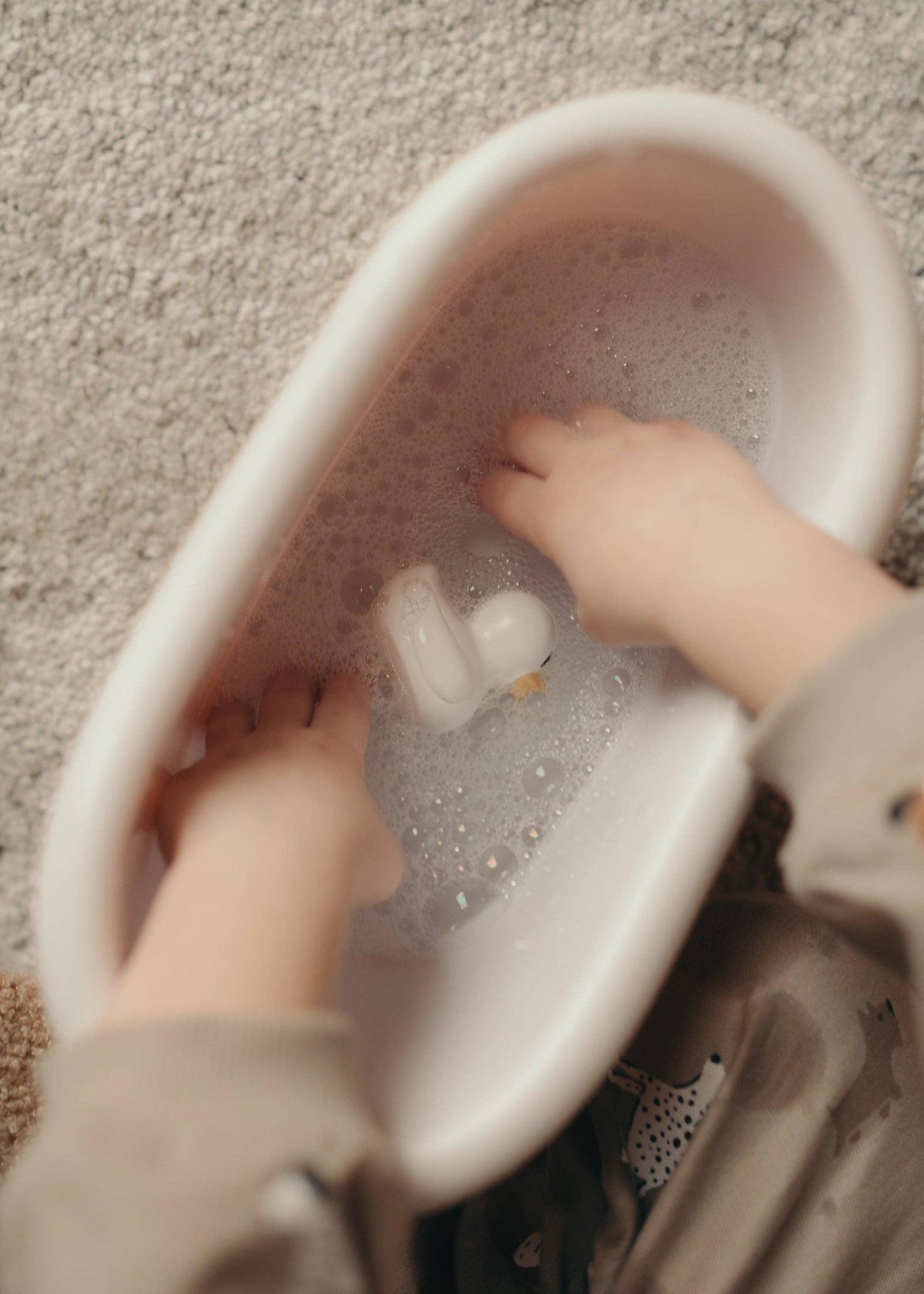 My Tubby Doll Bath Set - Coral (side view) — Little Mamas Nursery