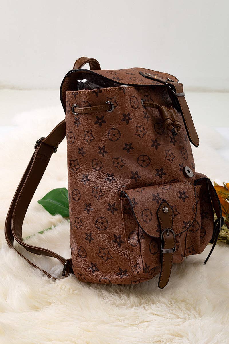 Khaki Girls Pleather Mini Backpack (styled) — Little Mamas Nursery