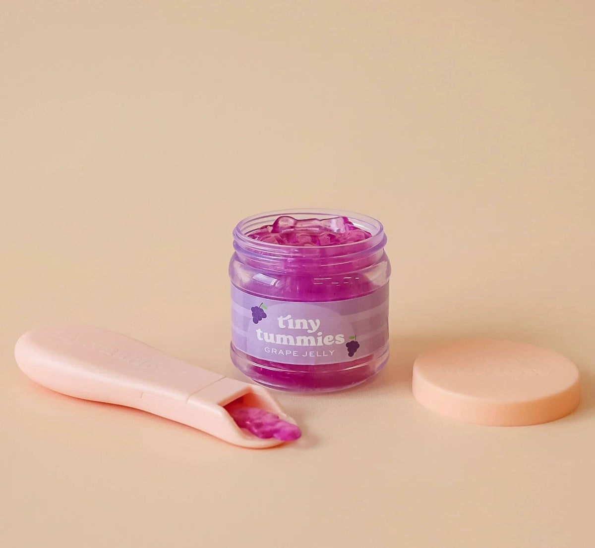 Tiny Tummies Grape Jelly Jar & Magic Spoon — Little Mamas Nursery