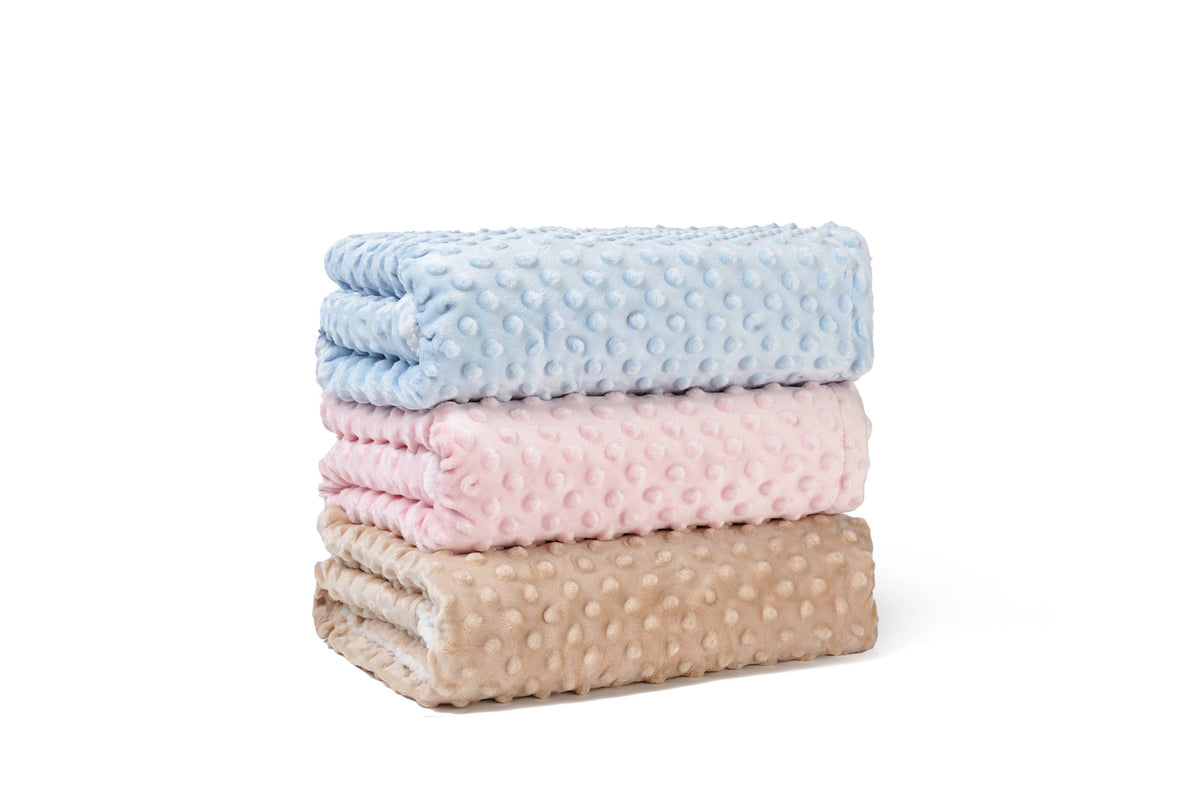 Pink Sleepy Bear Baby Blanket & Neck Pillow Set (alternate angle) — Little Mamas Nursery