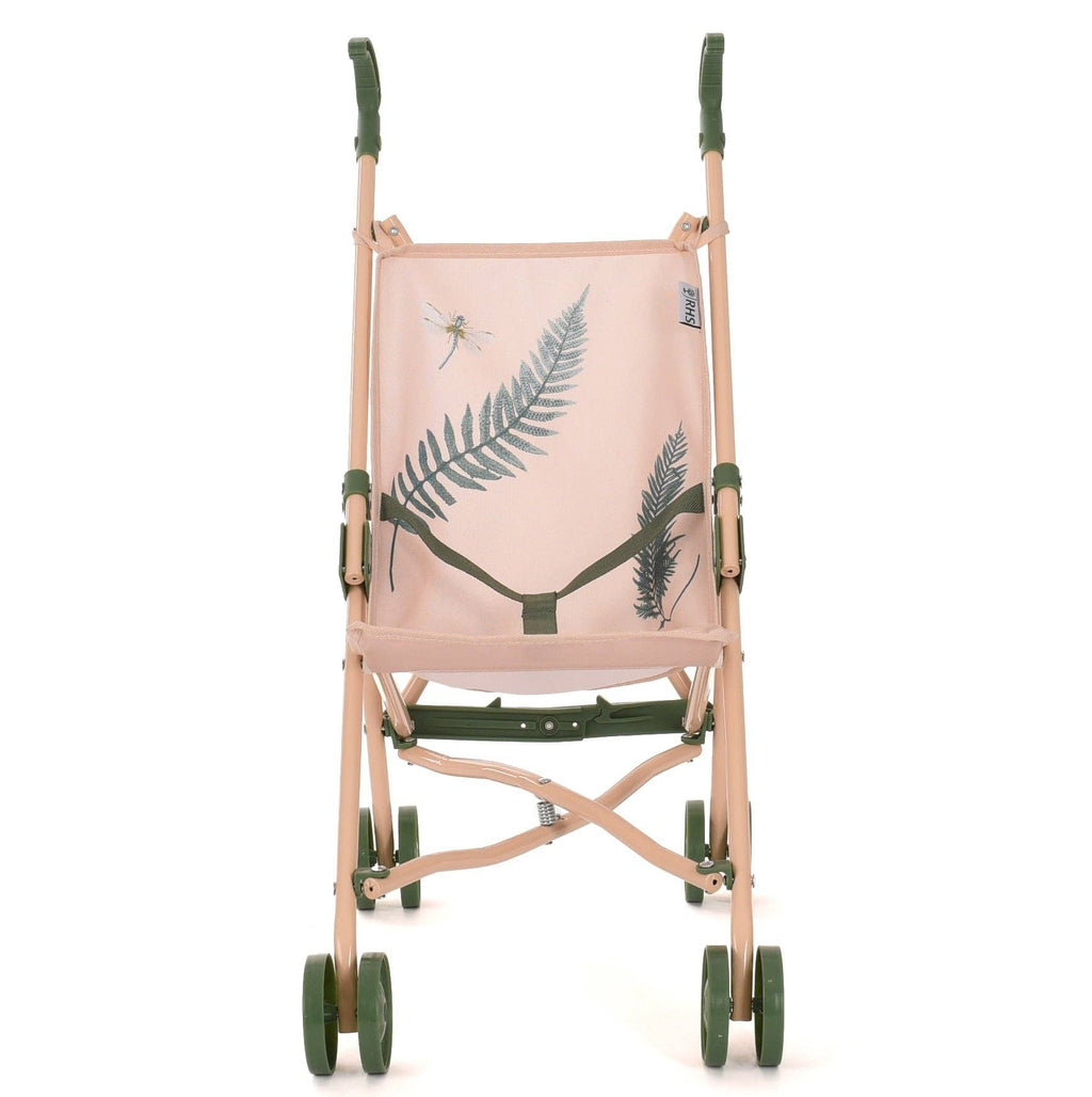 Roma RHS Umbrella Doll Buggy - Fern Collection (side view) — Little Mamas Nursery