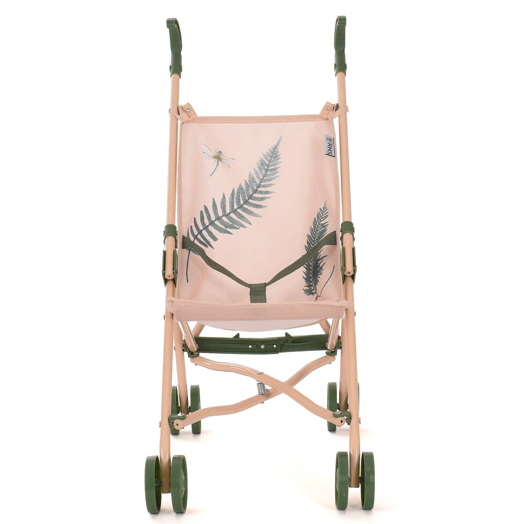 Roma RHS Umbrella Doll Buggy - Fern Collection (side view) — Little Mamas Nursery